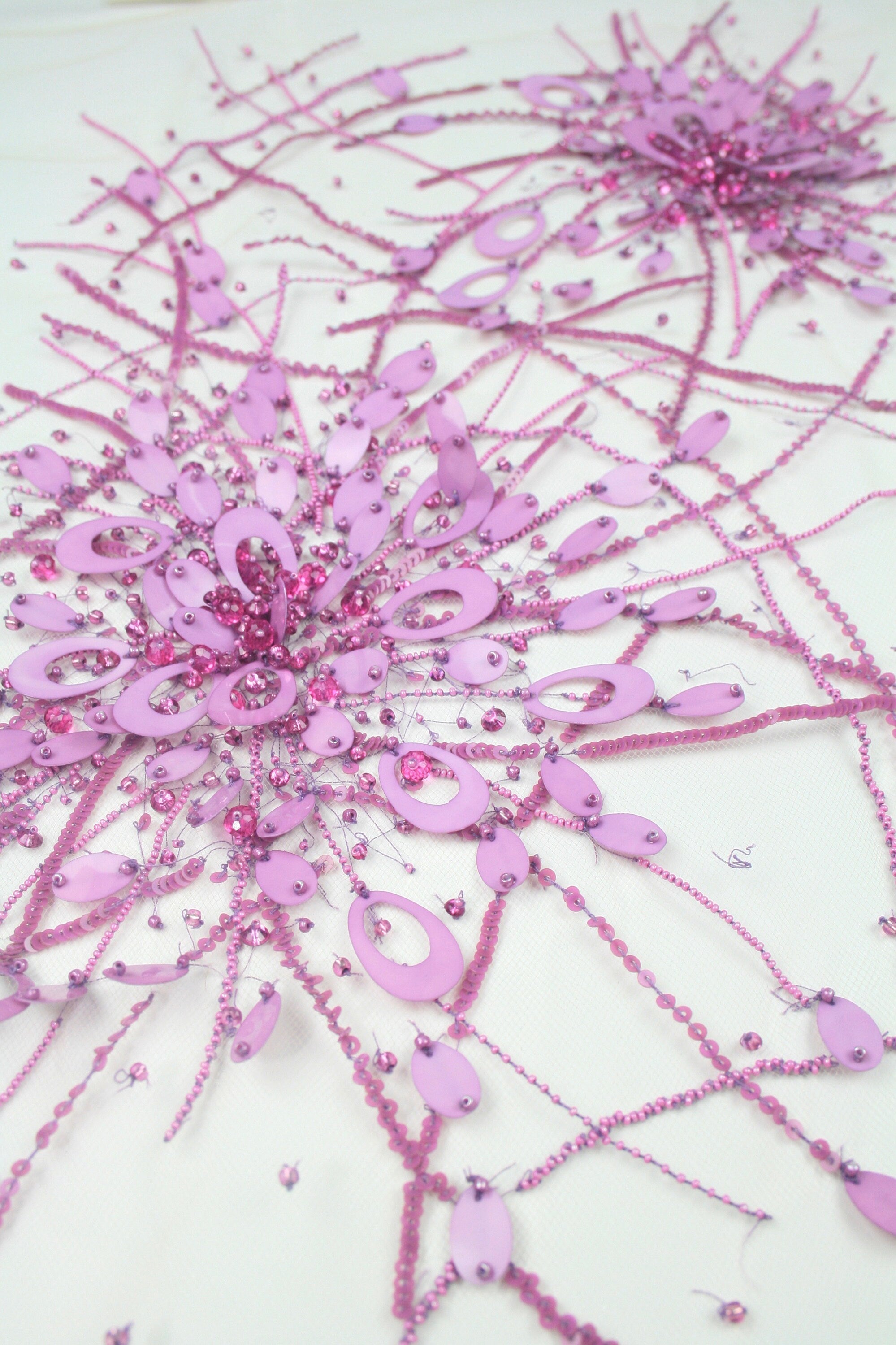 3D Lilac Pink Starburst Applique