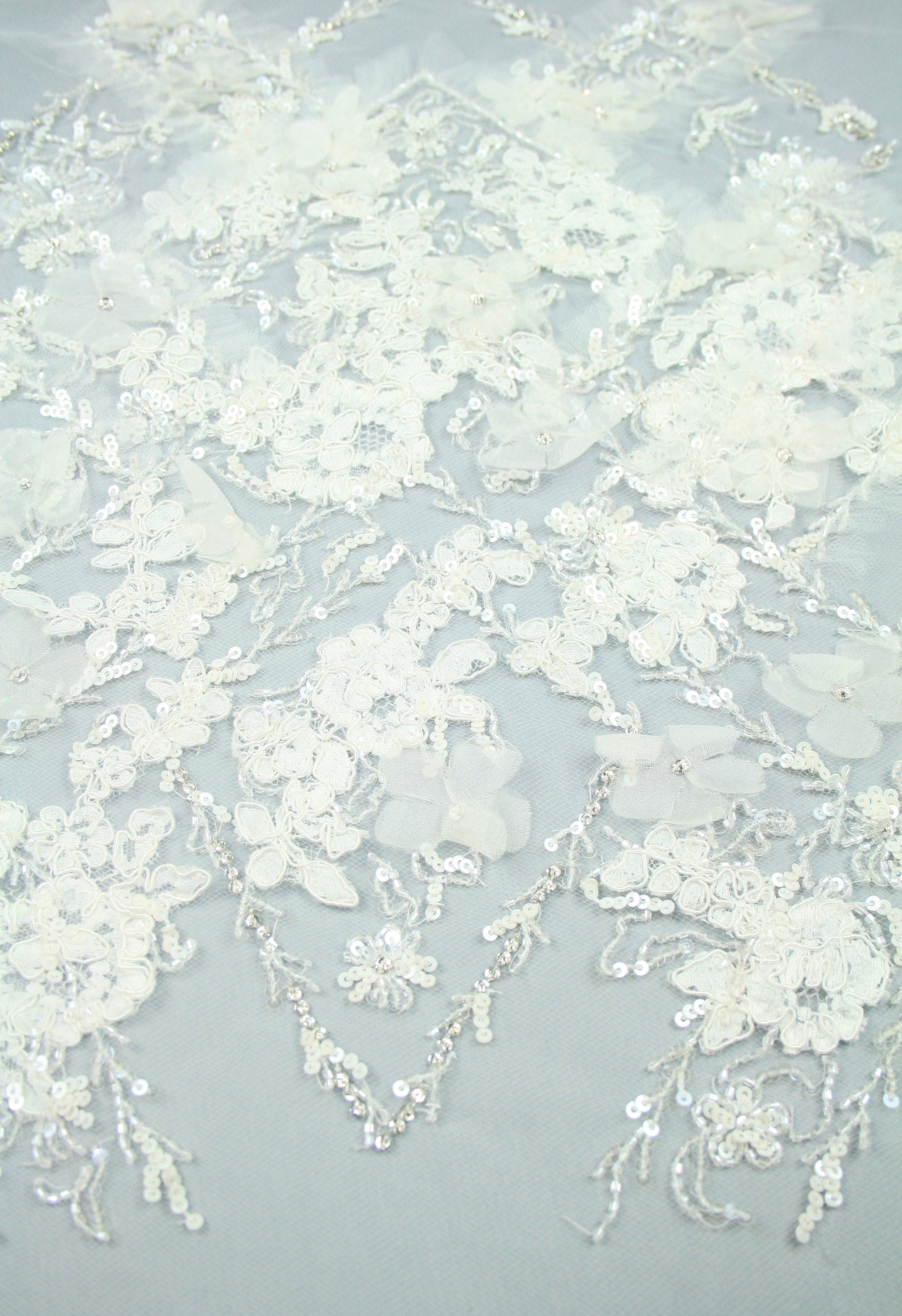 3D Bridal Lace Wedding Applique