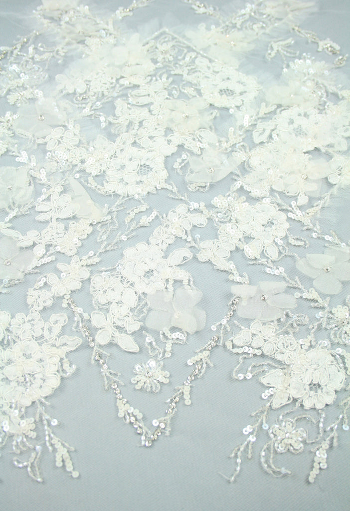 3D Bridal Lace Wedding Applique