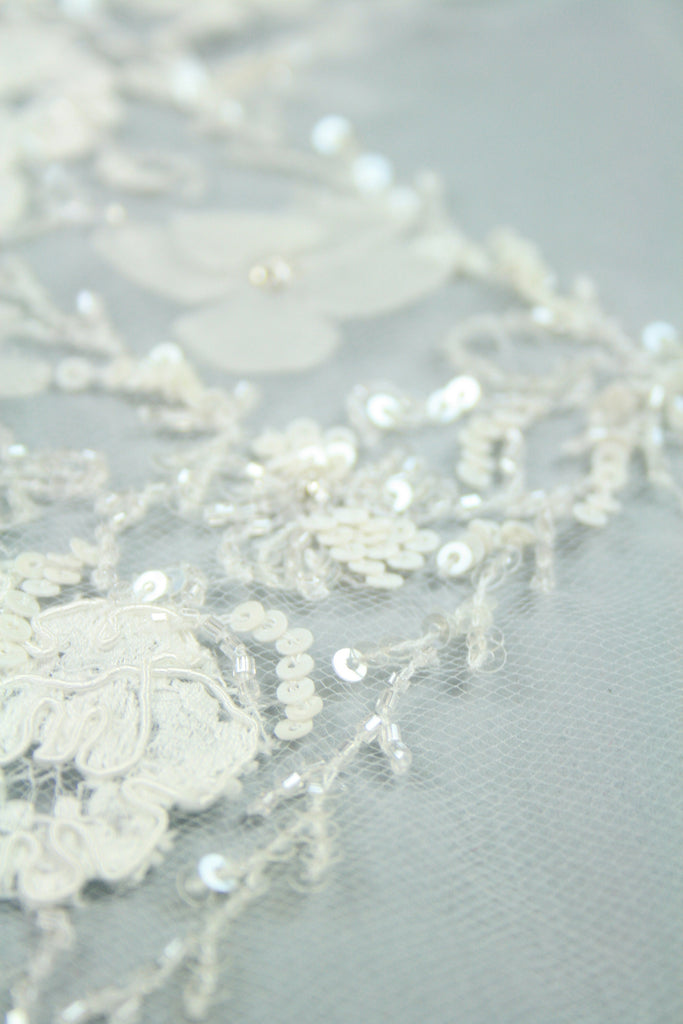 3D Bridal Lace Wedding Applique