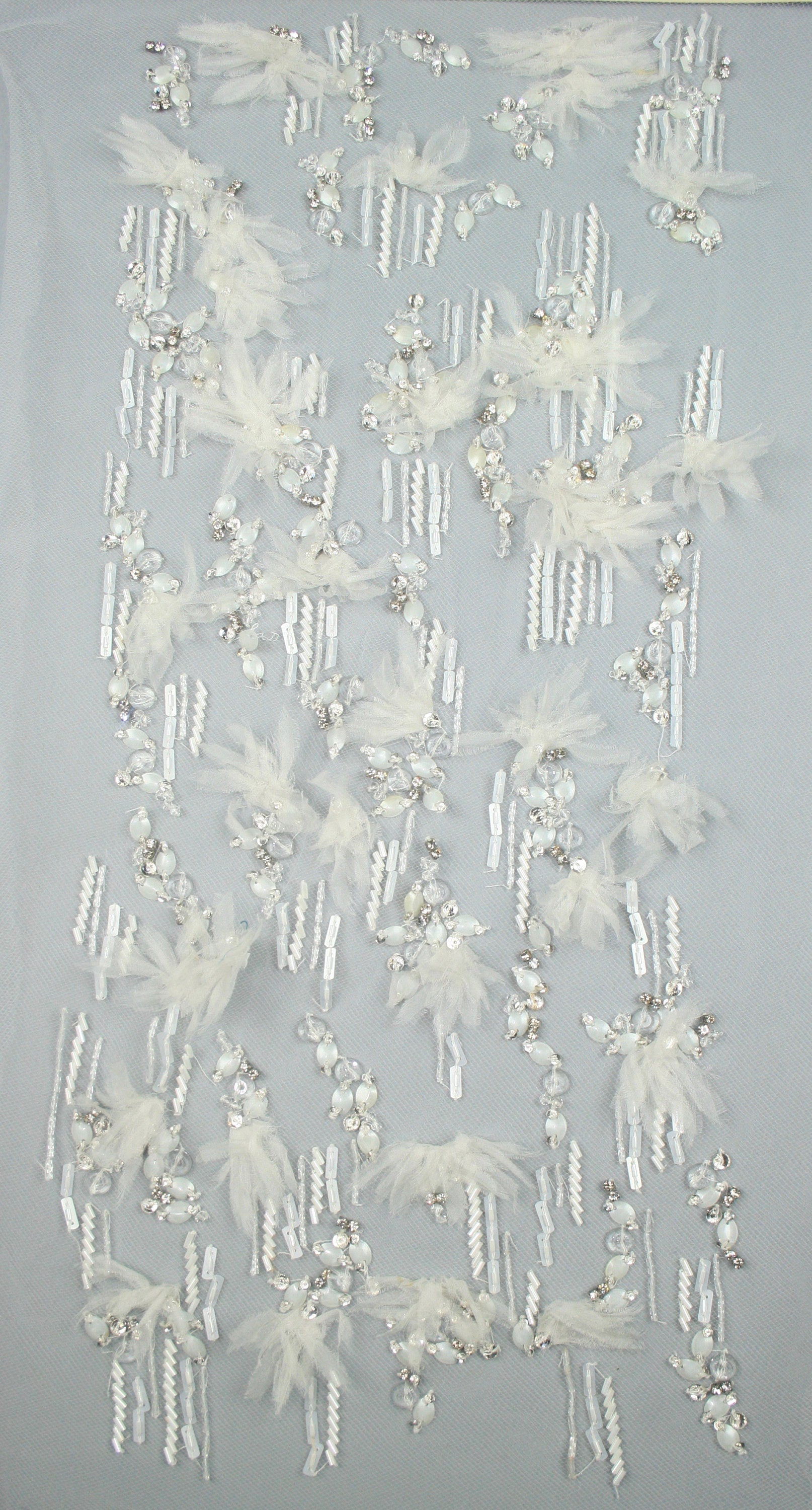 3D White Bridal Applique