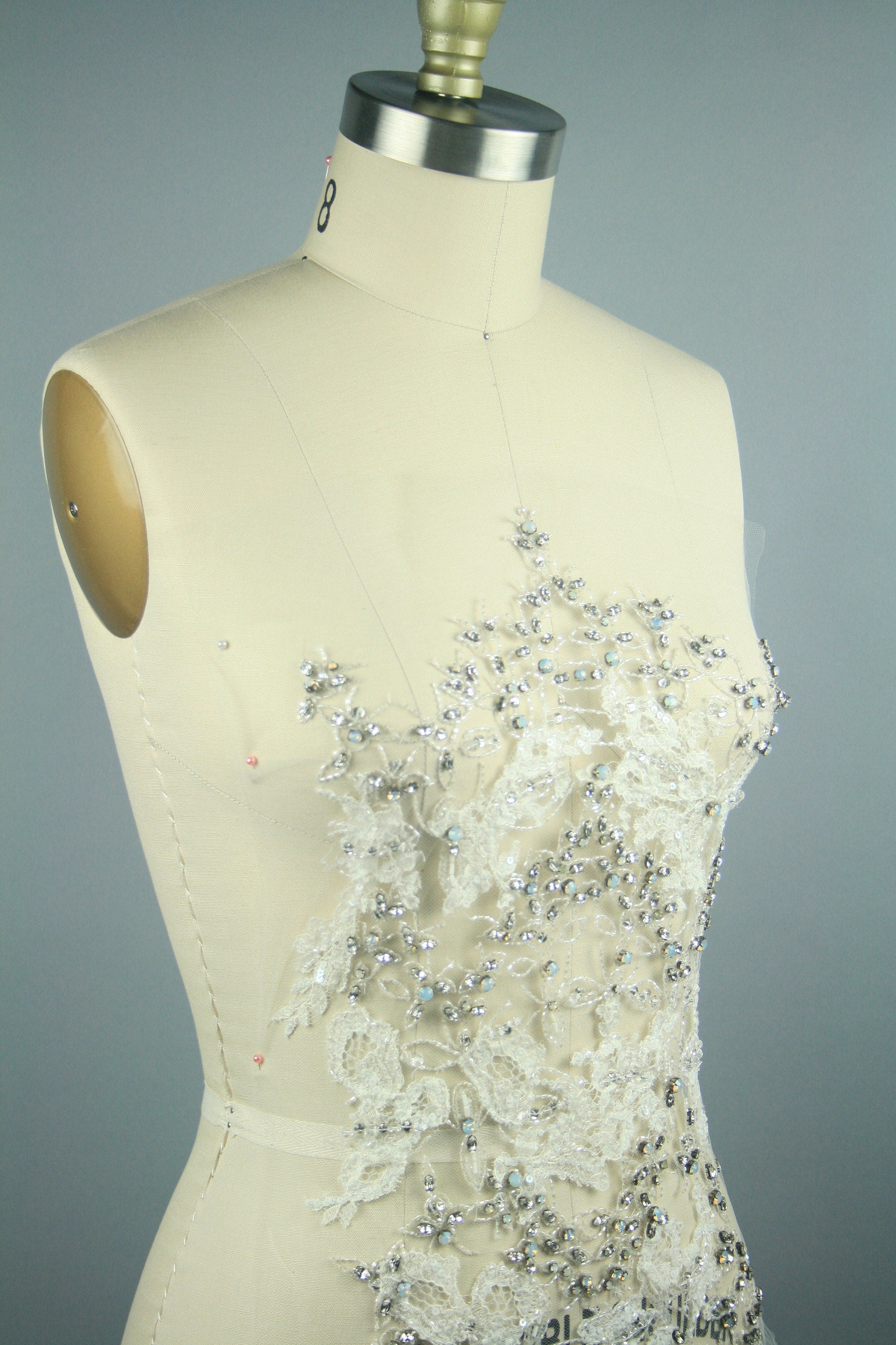 3D Lace Wedding Bodice