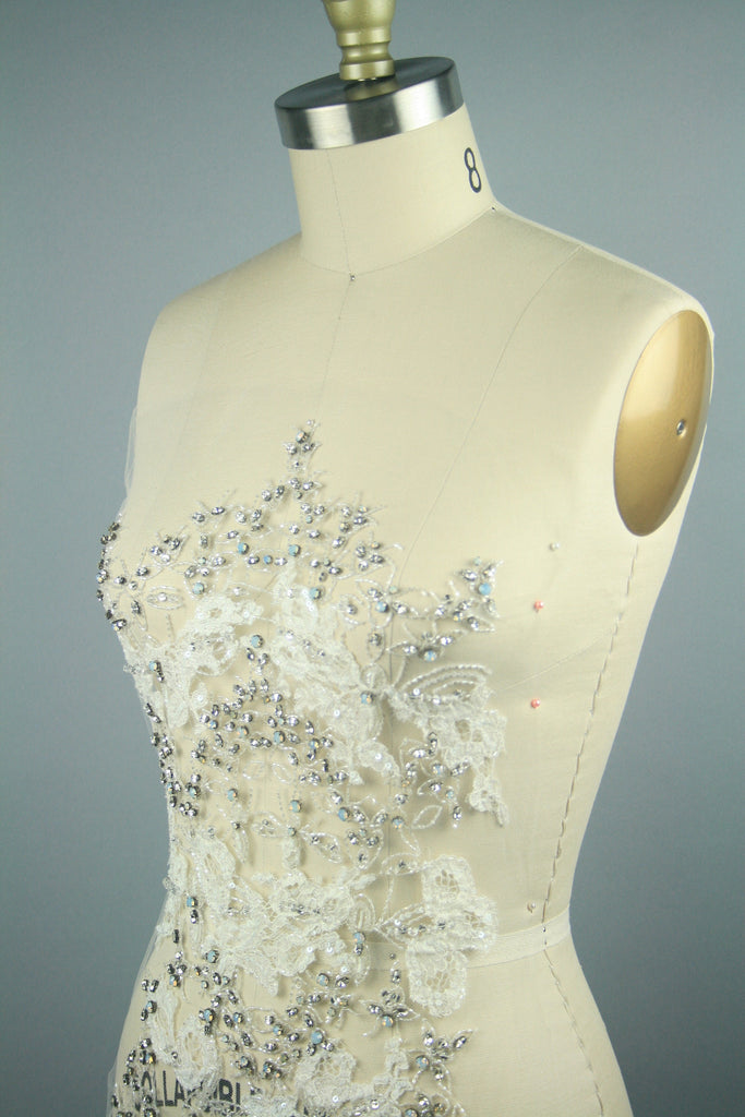 3D Lace Wedding Bodice