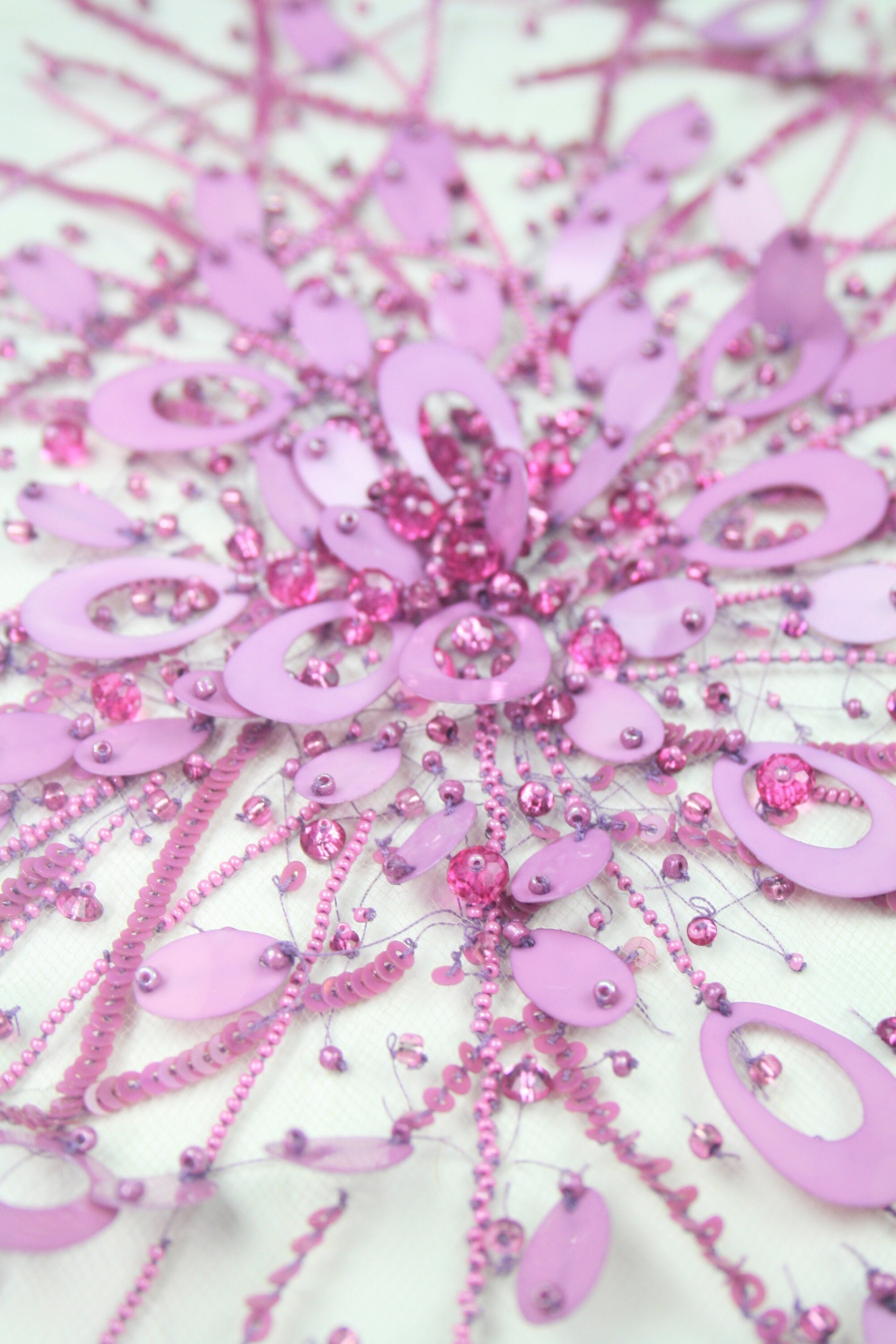 3D Lilac Pink Starburst Applique