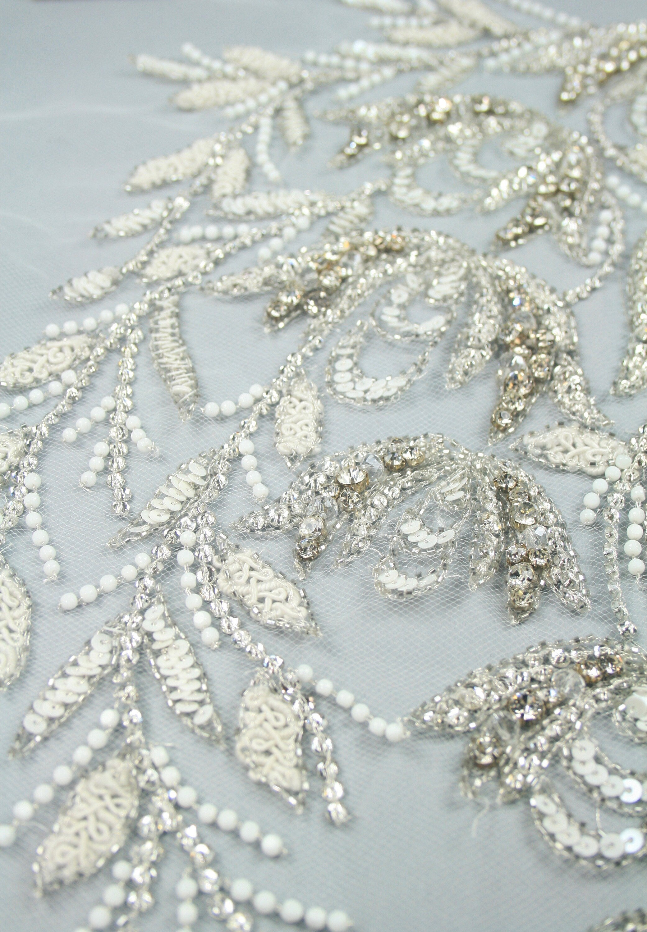 3D Bridal Floral Vine Applique