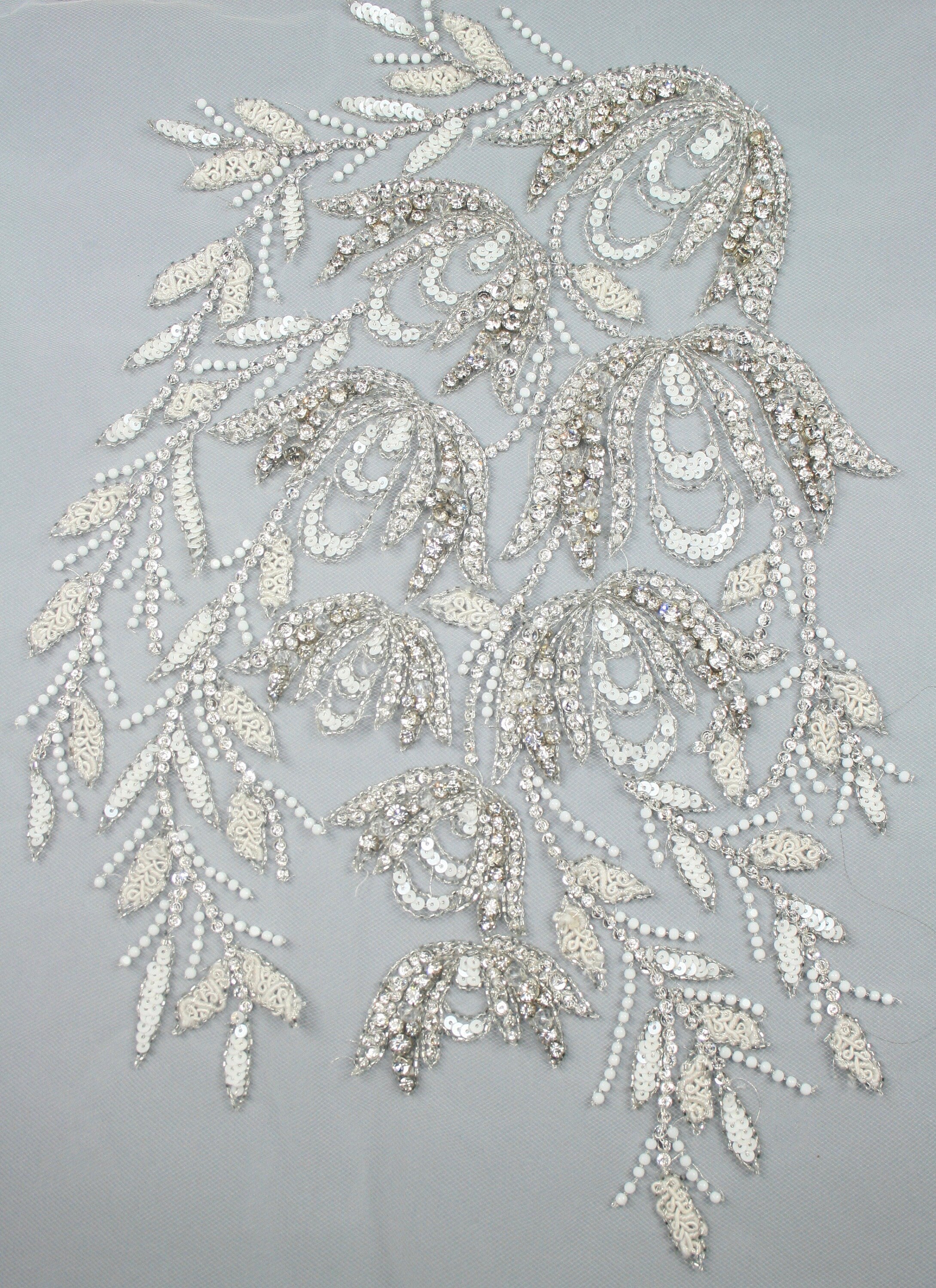 3D Bridal Floral Vine Applique