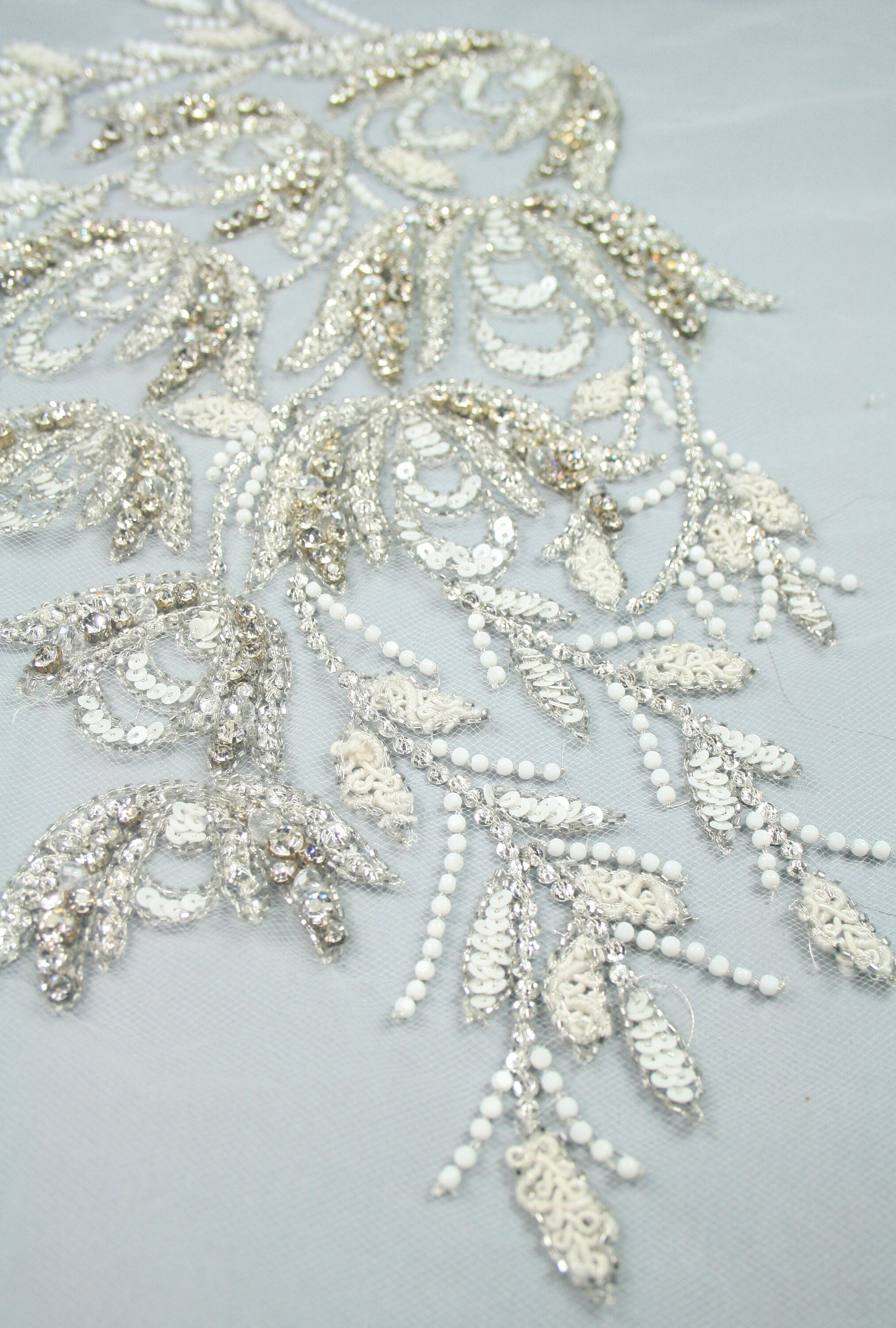 3D Bridal Floral Vine Applique