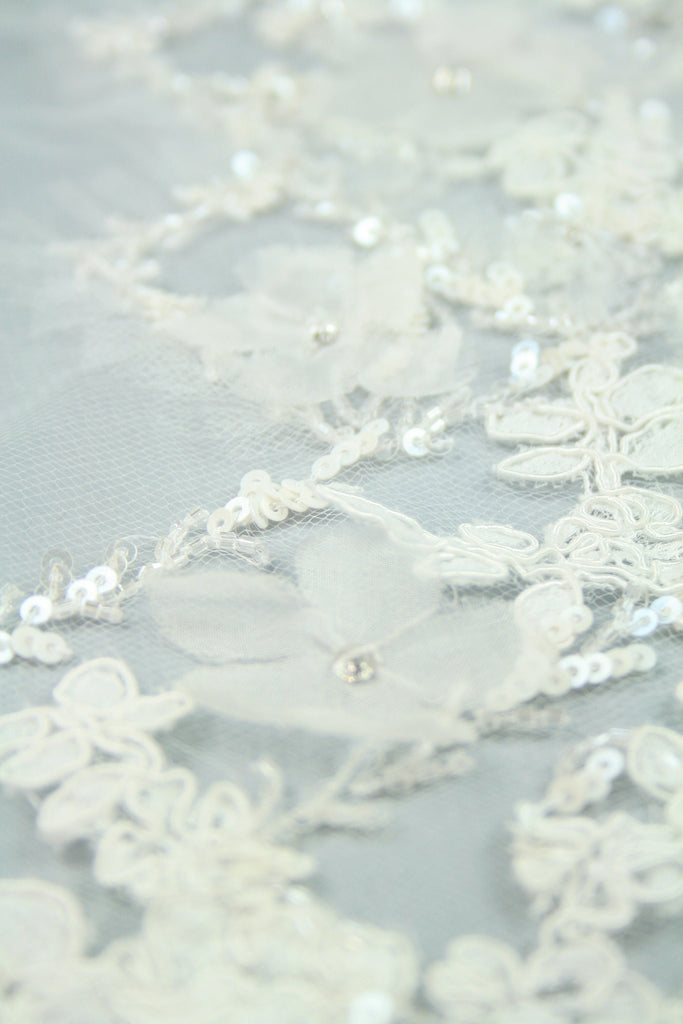3D Bridal Lace Wedding Applique