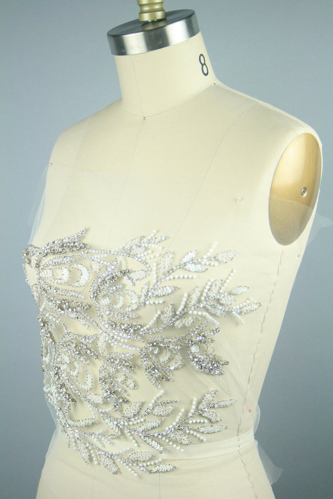 3D Bridal Floral Vine Applique