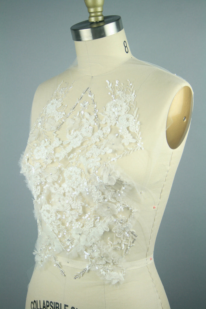 3D Bridal Lace Wedding Applique