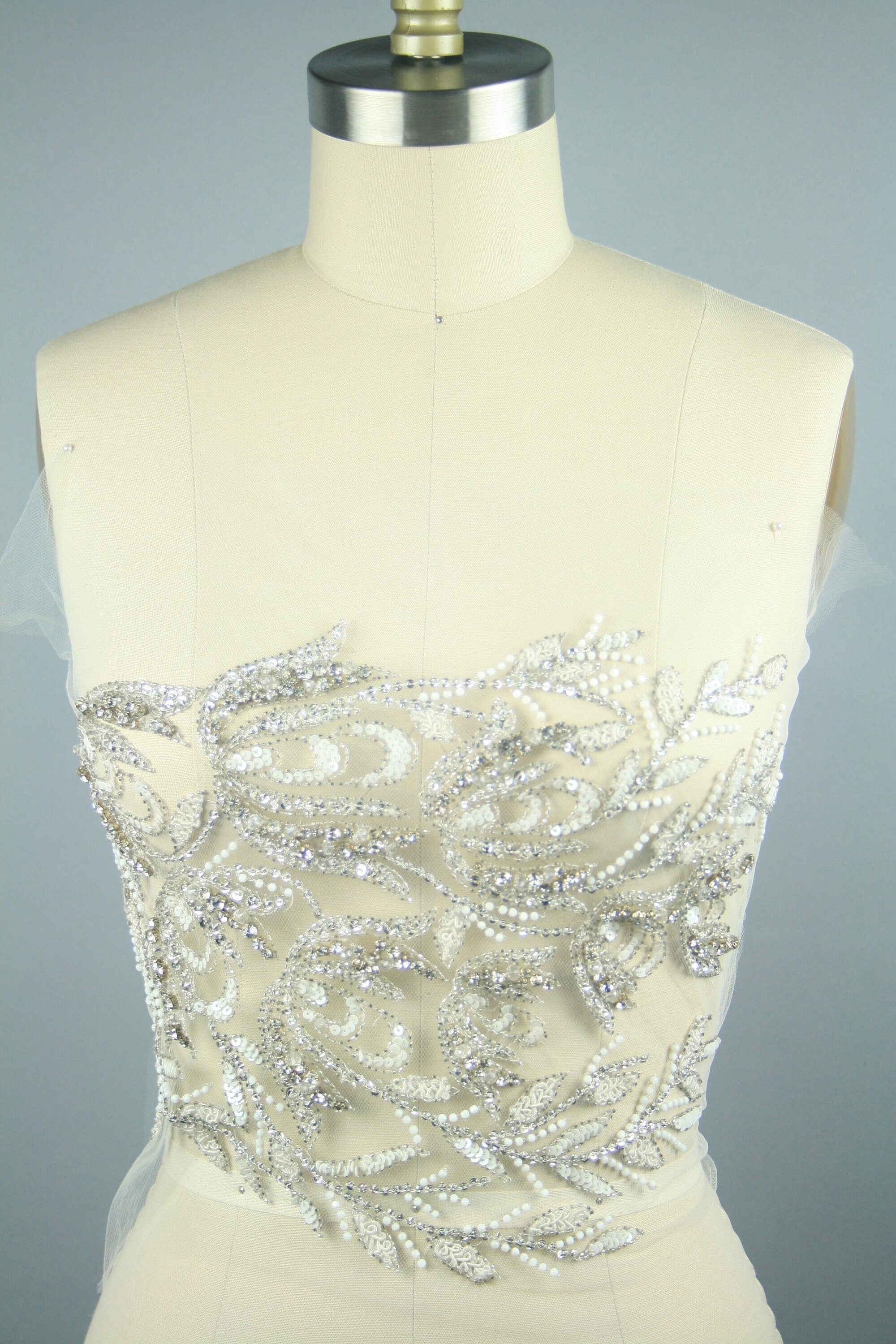 3D Bridal Floral Vine Applique