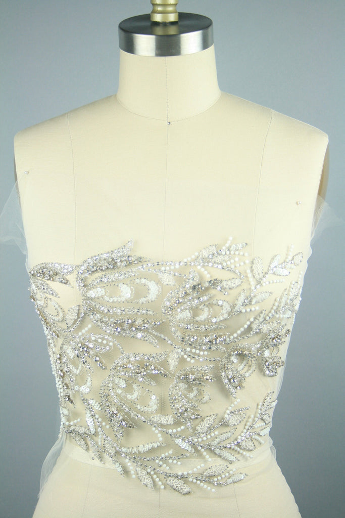 3D Bridal Floral Vine Applique