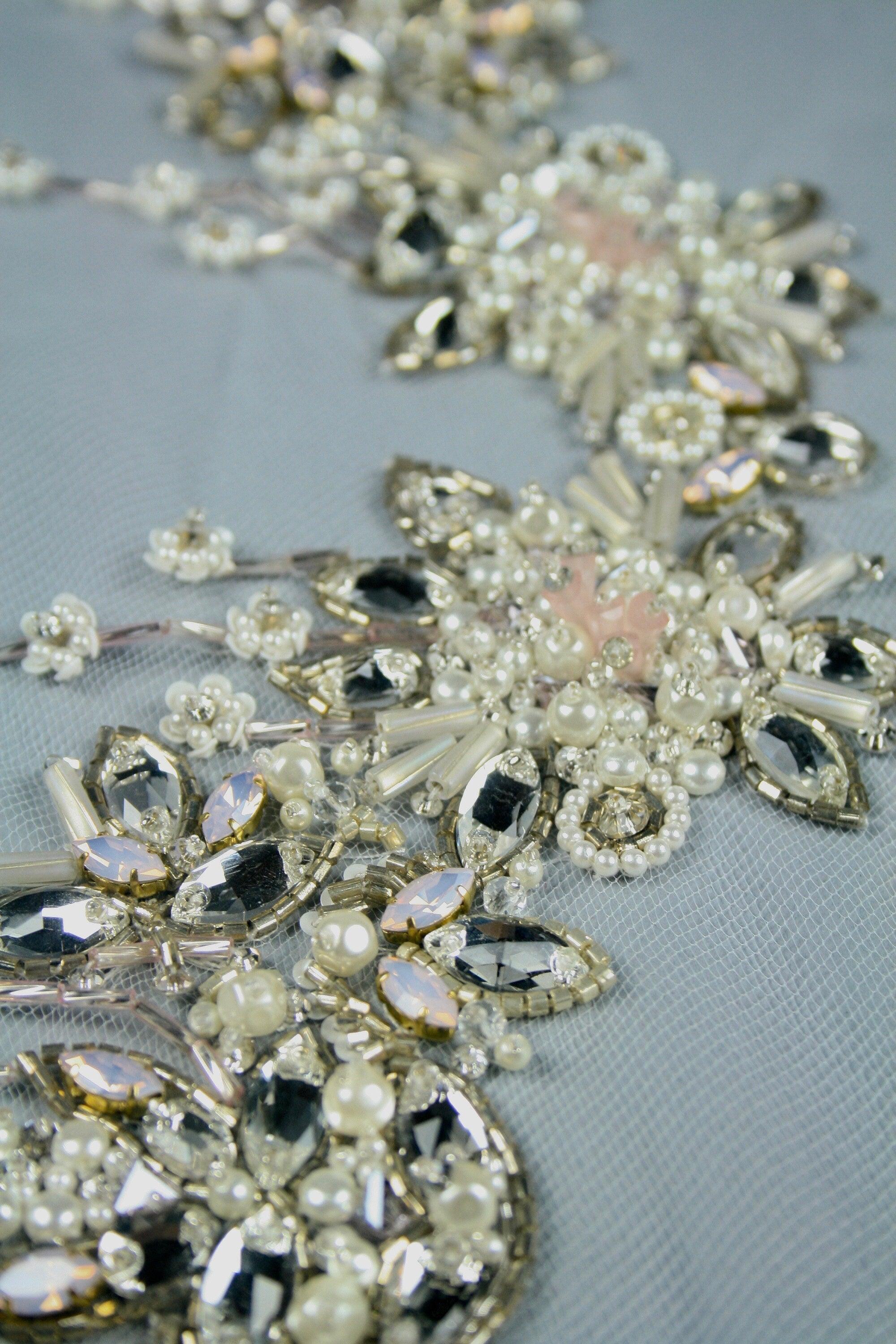 3D Embellished Multi Use Bridal Collar - Moda Artisans