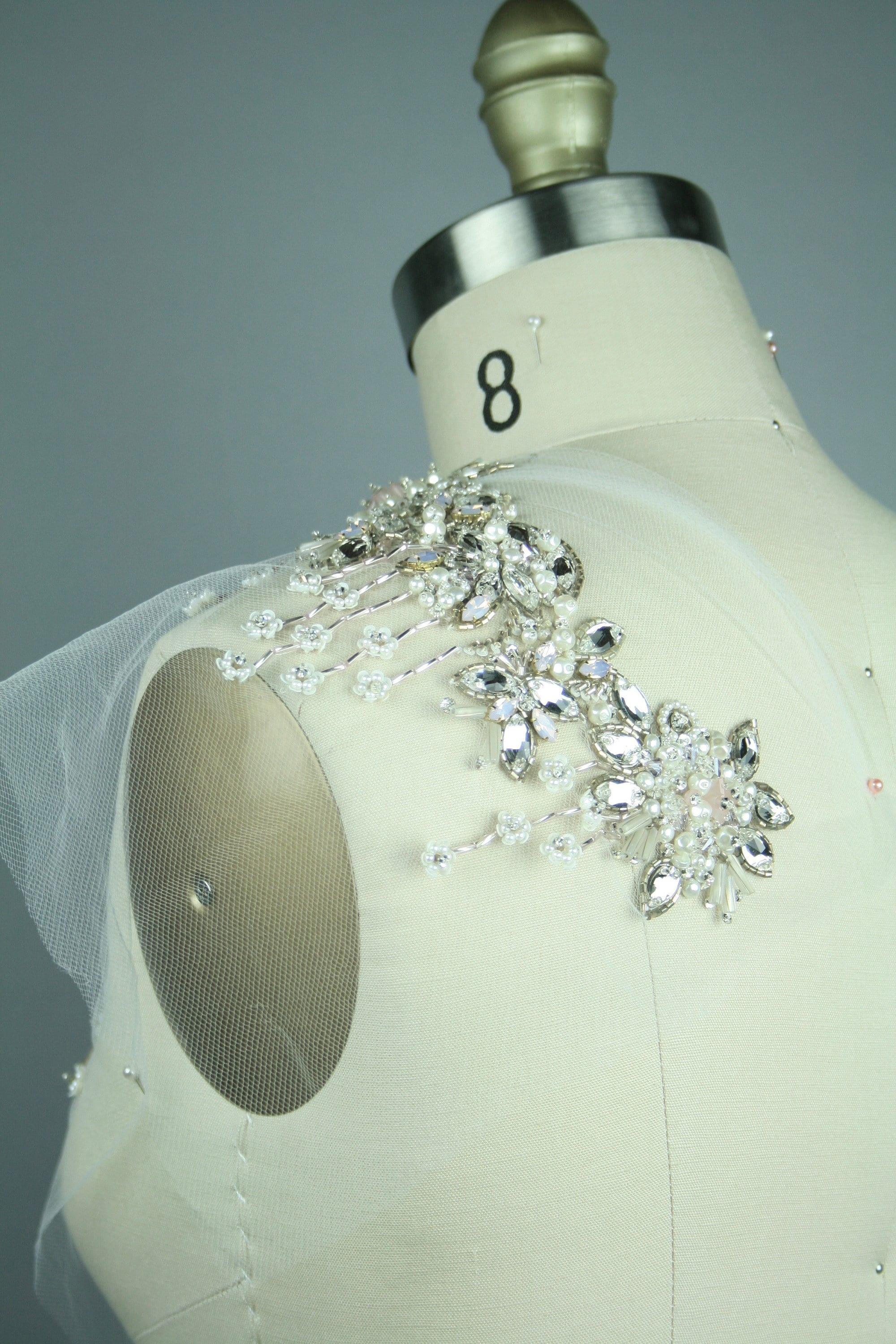 3D Embellished Multi Use Bridal Collar - Moda Artisans