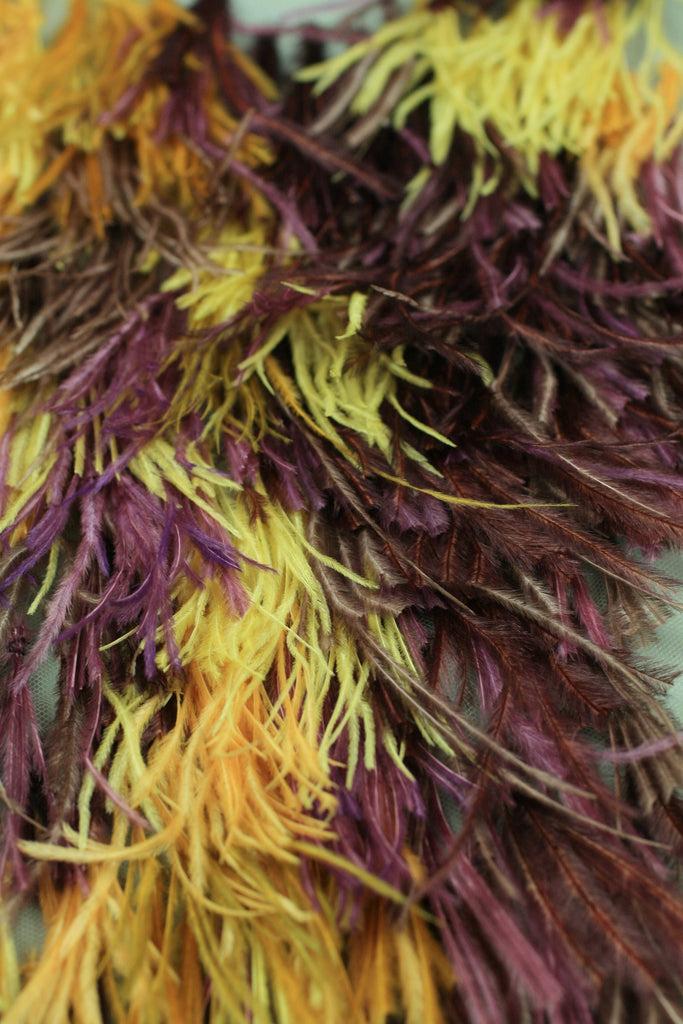 A118 - Feather on Tulle Applique