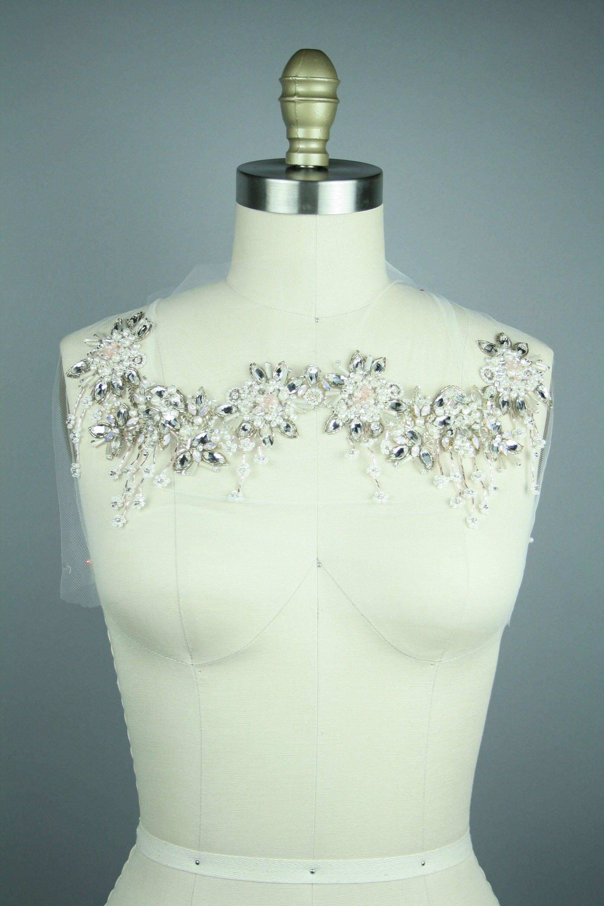 3D Embellished Multi Use Bridal Collar - Moda Artisans