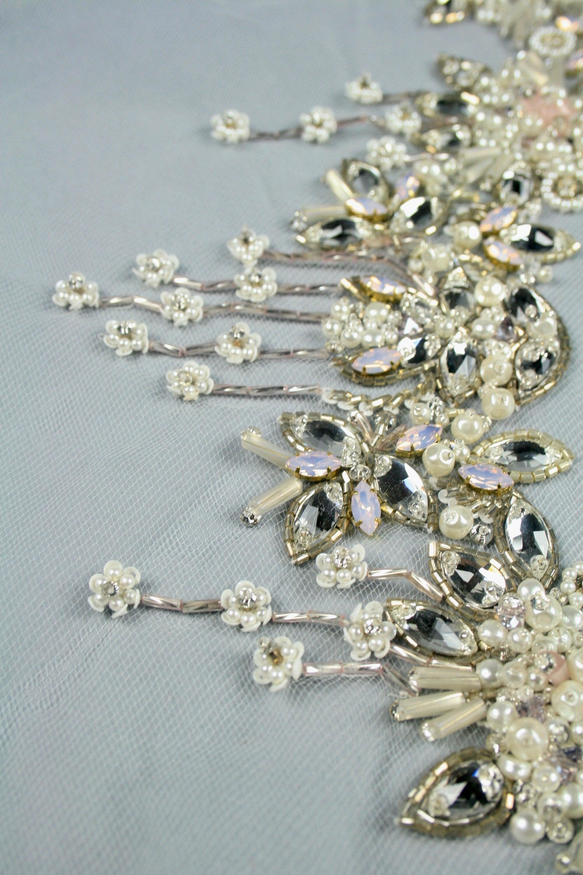 3D Embellished Multi Use Bridal Collar - Moda Artisans