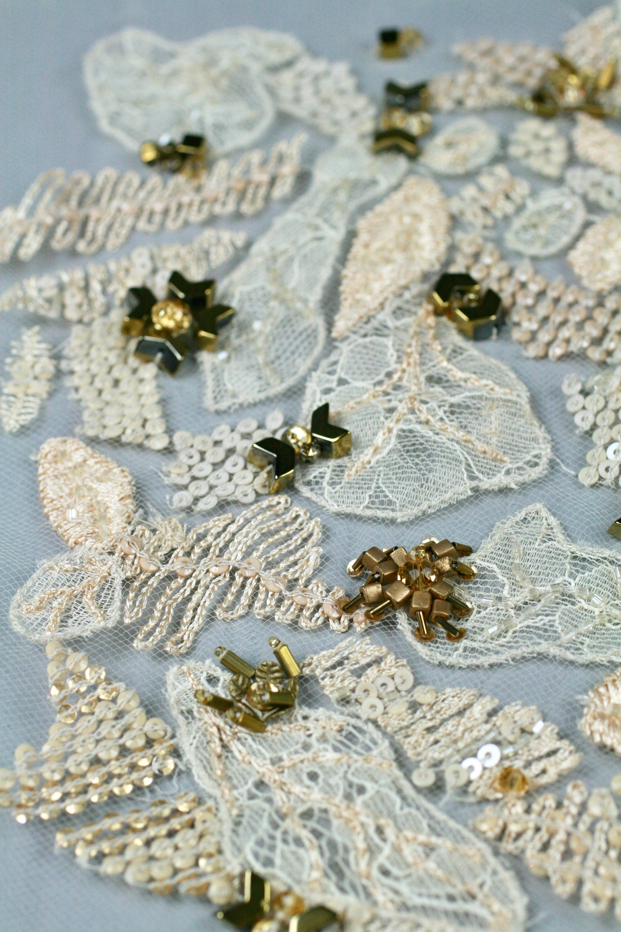 3D Floral Wedding Lace Applique