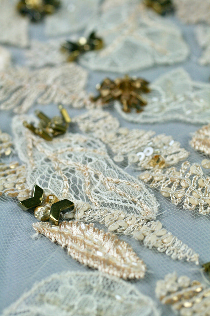 3D Floral Wedding Lace Applique