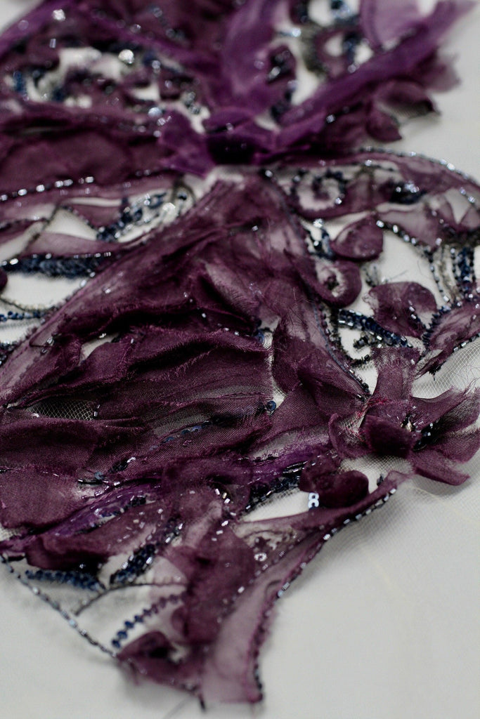 3D Silk Organza Ruffled Applique - Moda Artisans