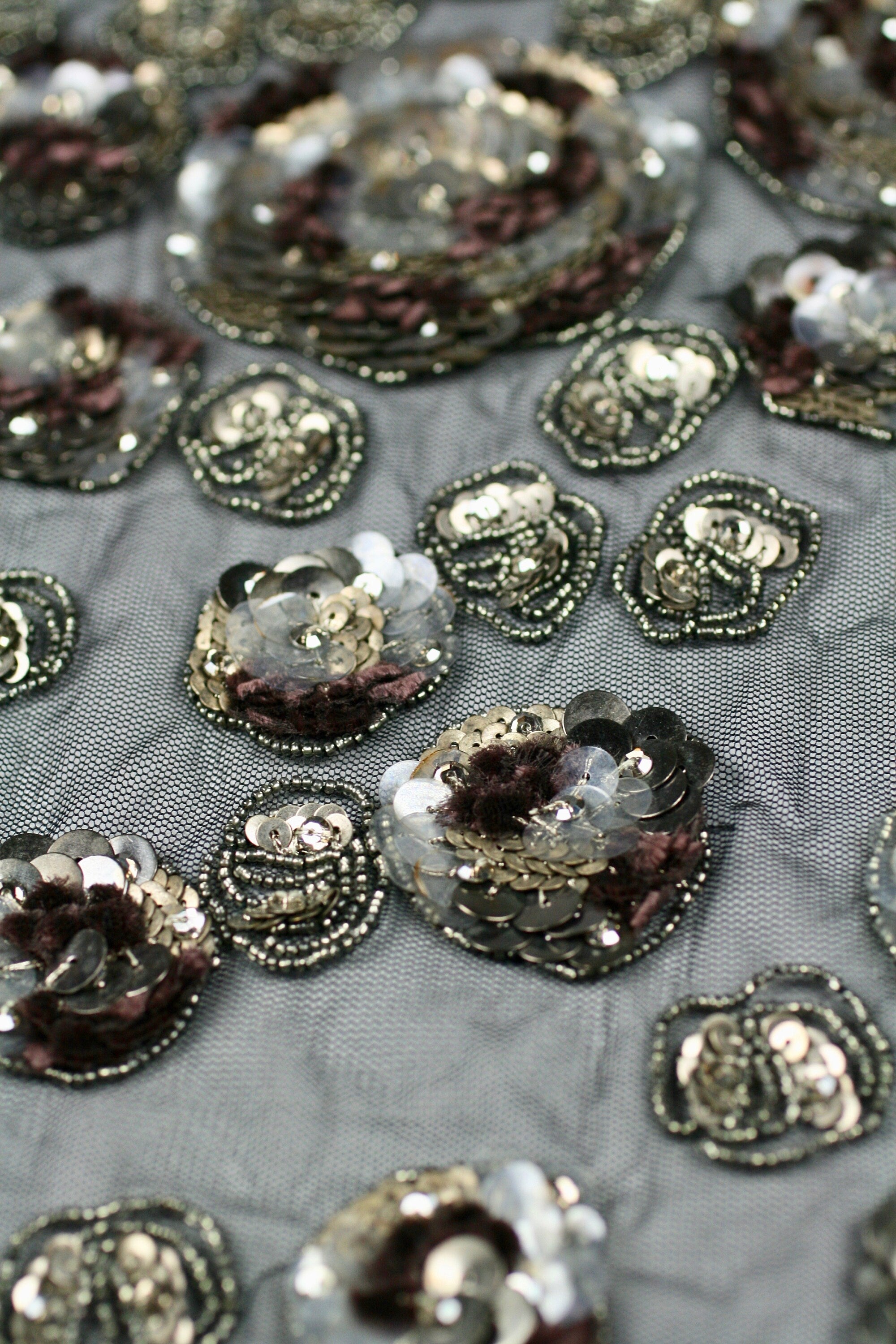 3D Heavy Beaded Sequin Applique