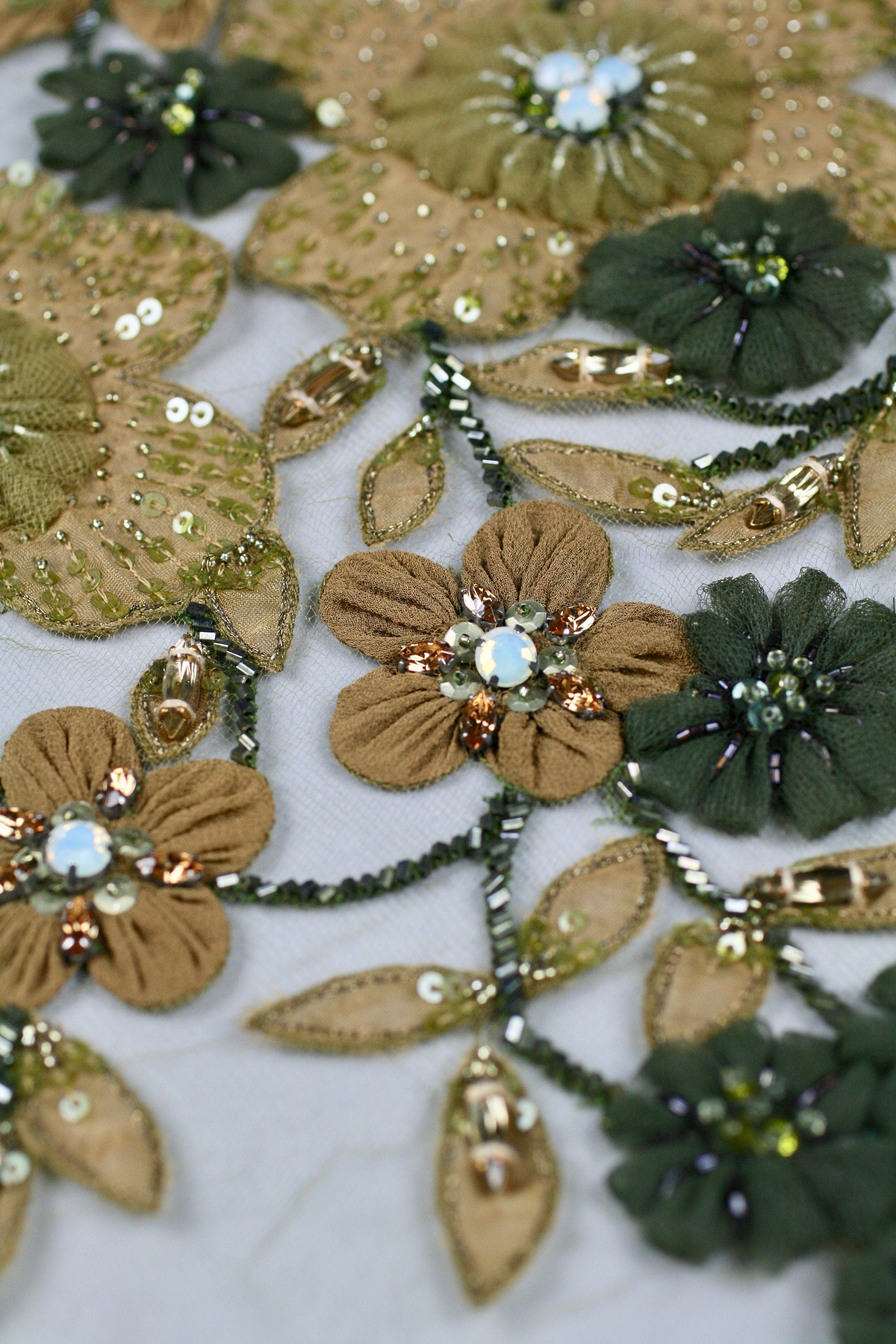 C110 - Black & Gold Floral Panel