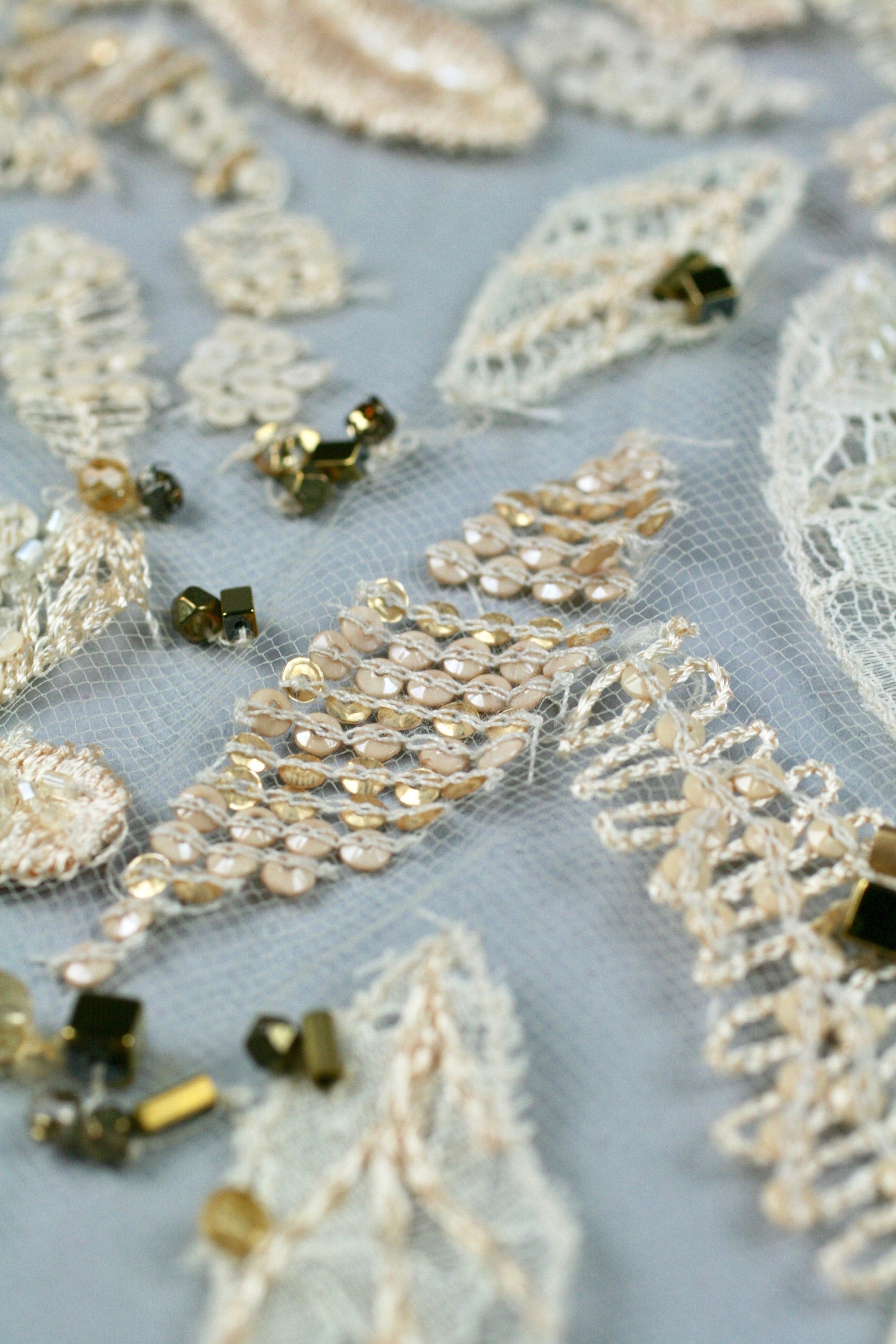 3D Floral Wedding Lace Applique