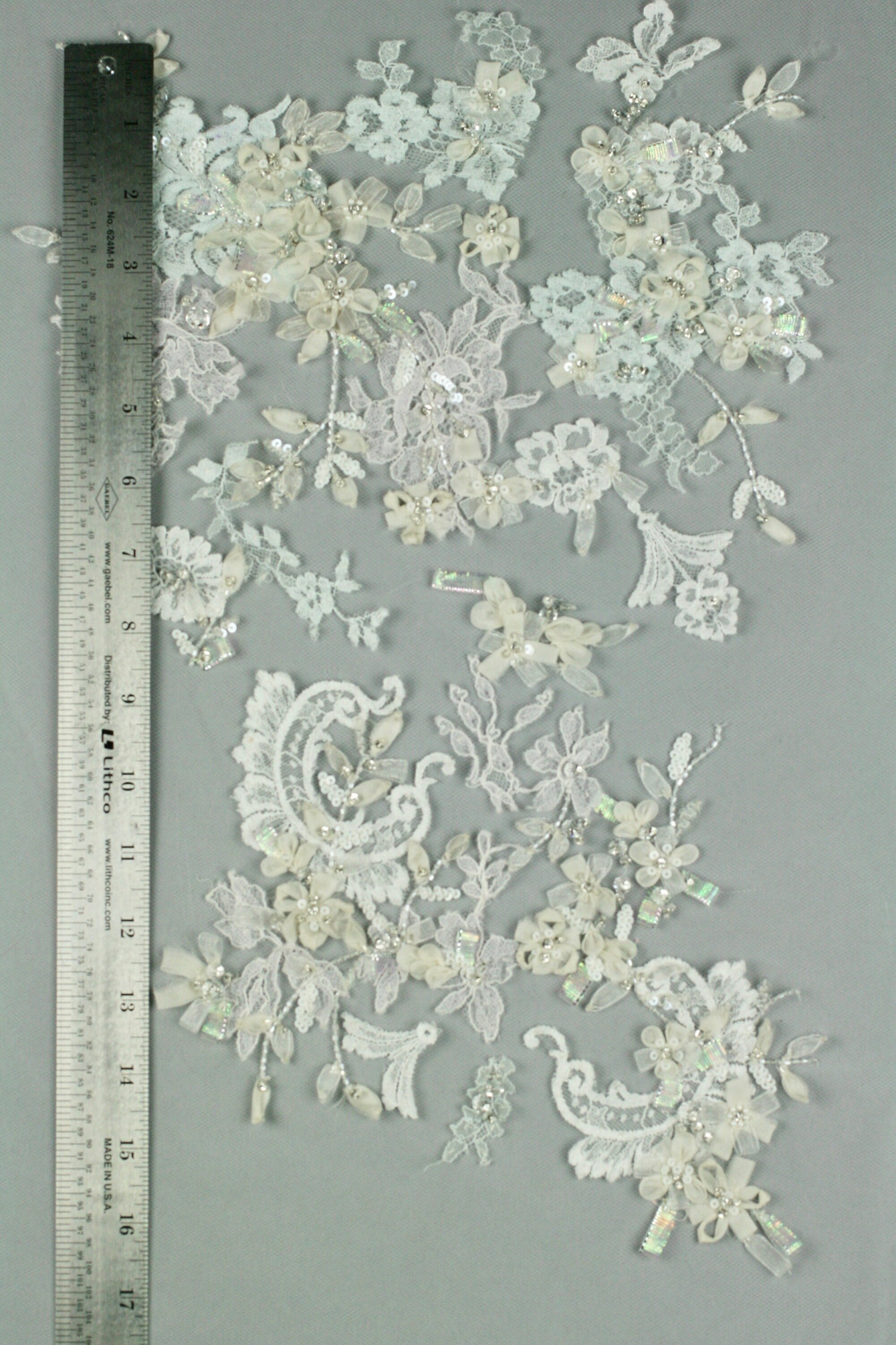 C104 - Chantilly Lace Wedding Panel