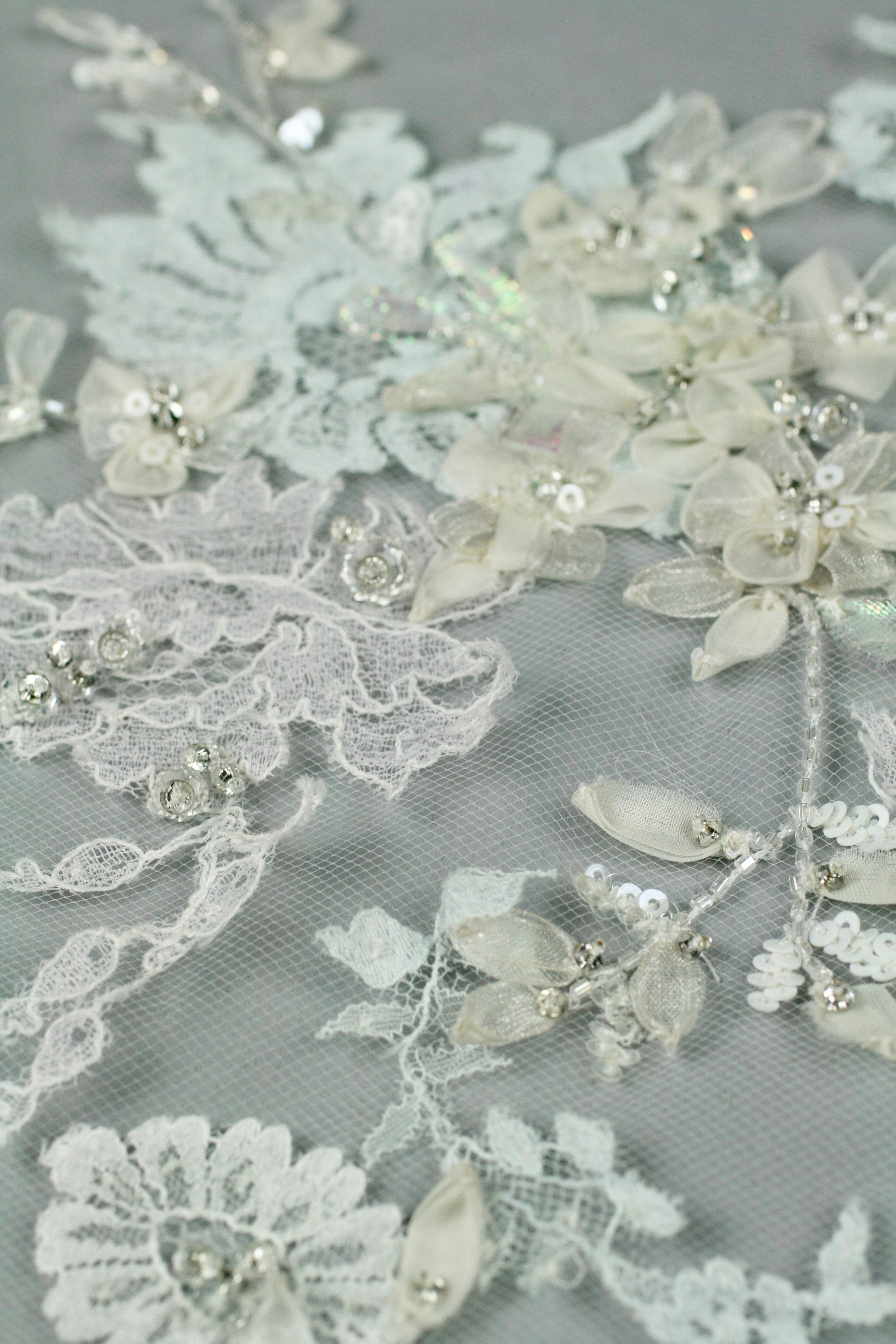 C104 - Chantilly Lace Wedding Panel