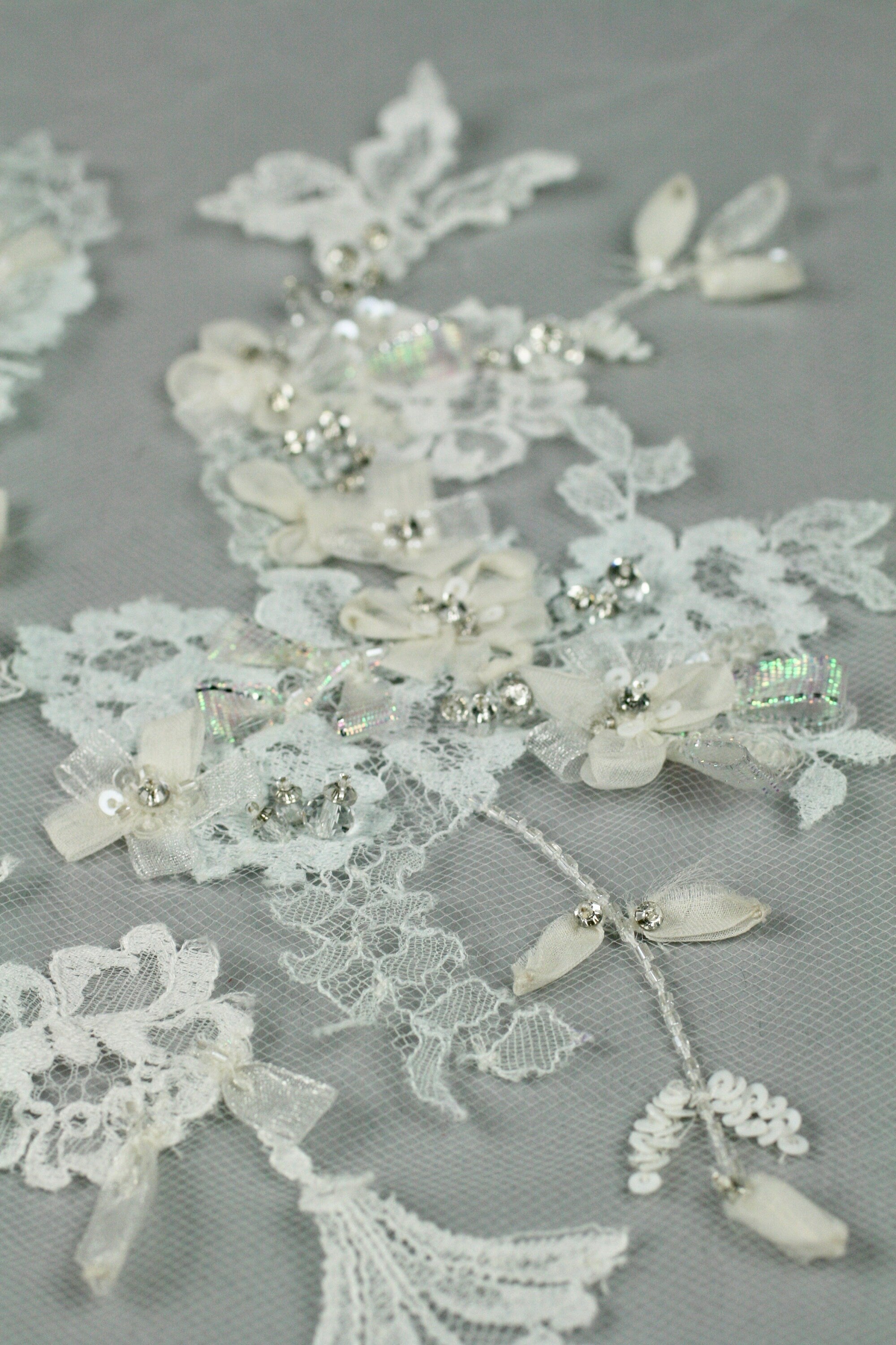 C104 - Chantilly Lace Wedding Panel