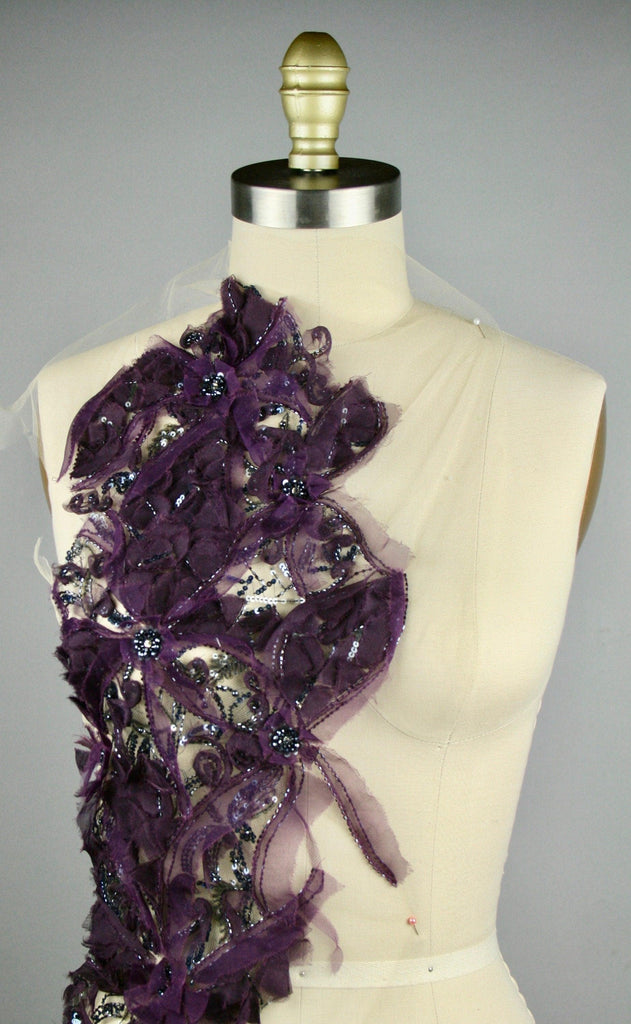 3D Silk Organza Ruffled Applique - Moda Artisans