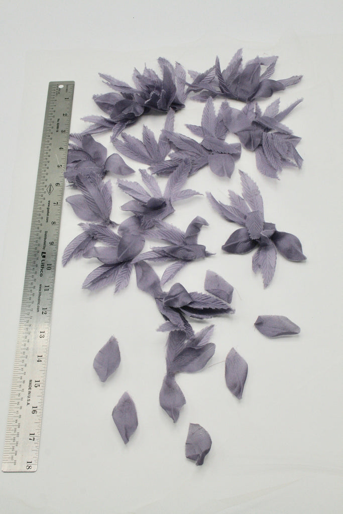 3D Satin Organza Floral Customizable Applique