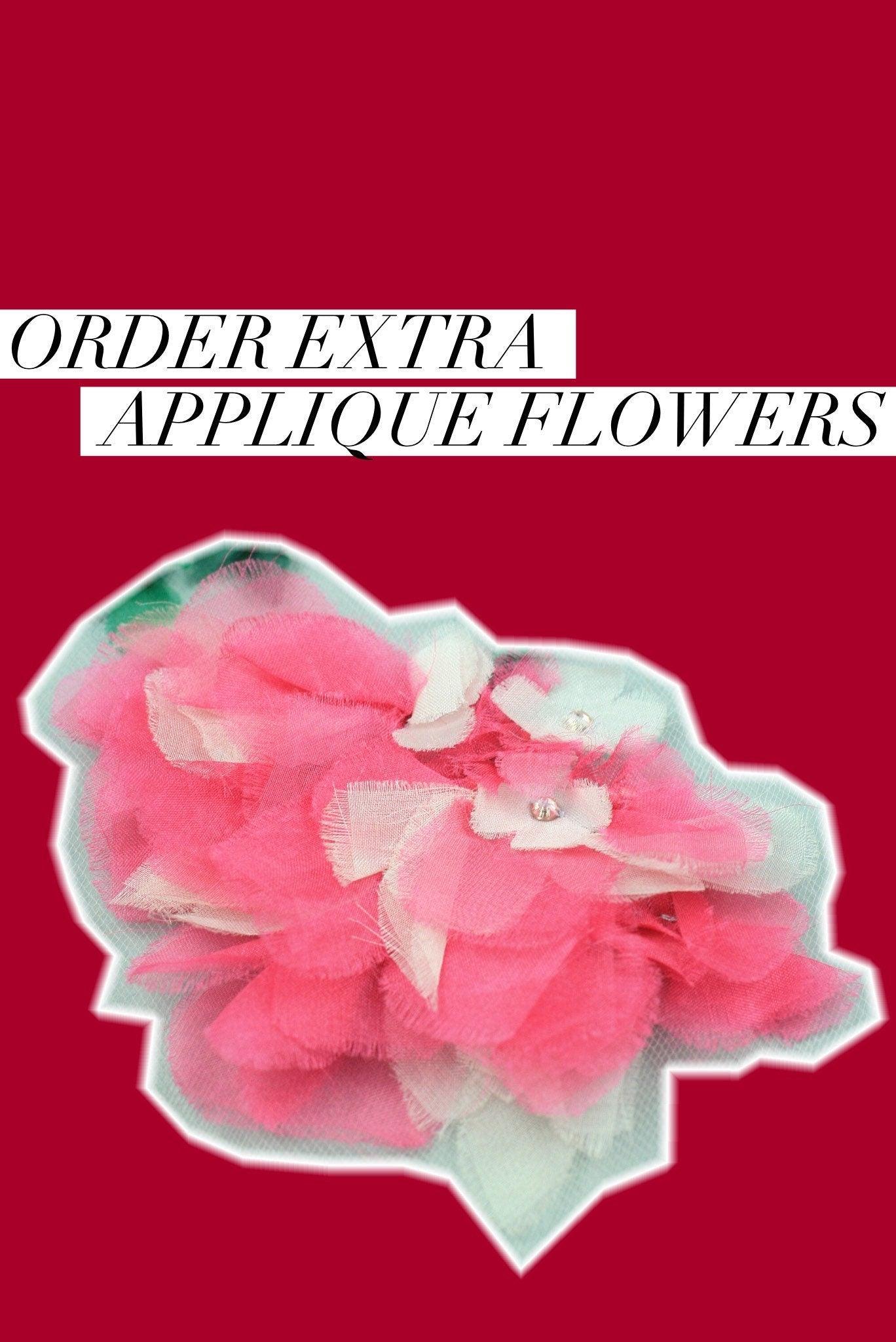 3D Customizable Floral Cascade Applique - Moda Artisans