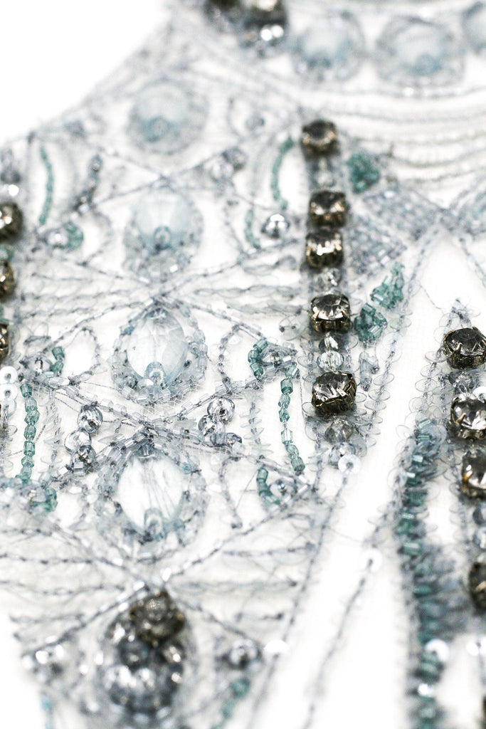 3D Heavy Beaded Bodice Applique - Moda Artisans