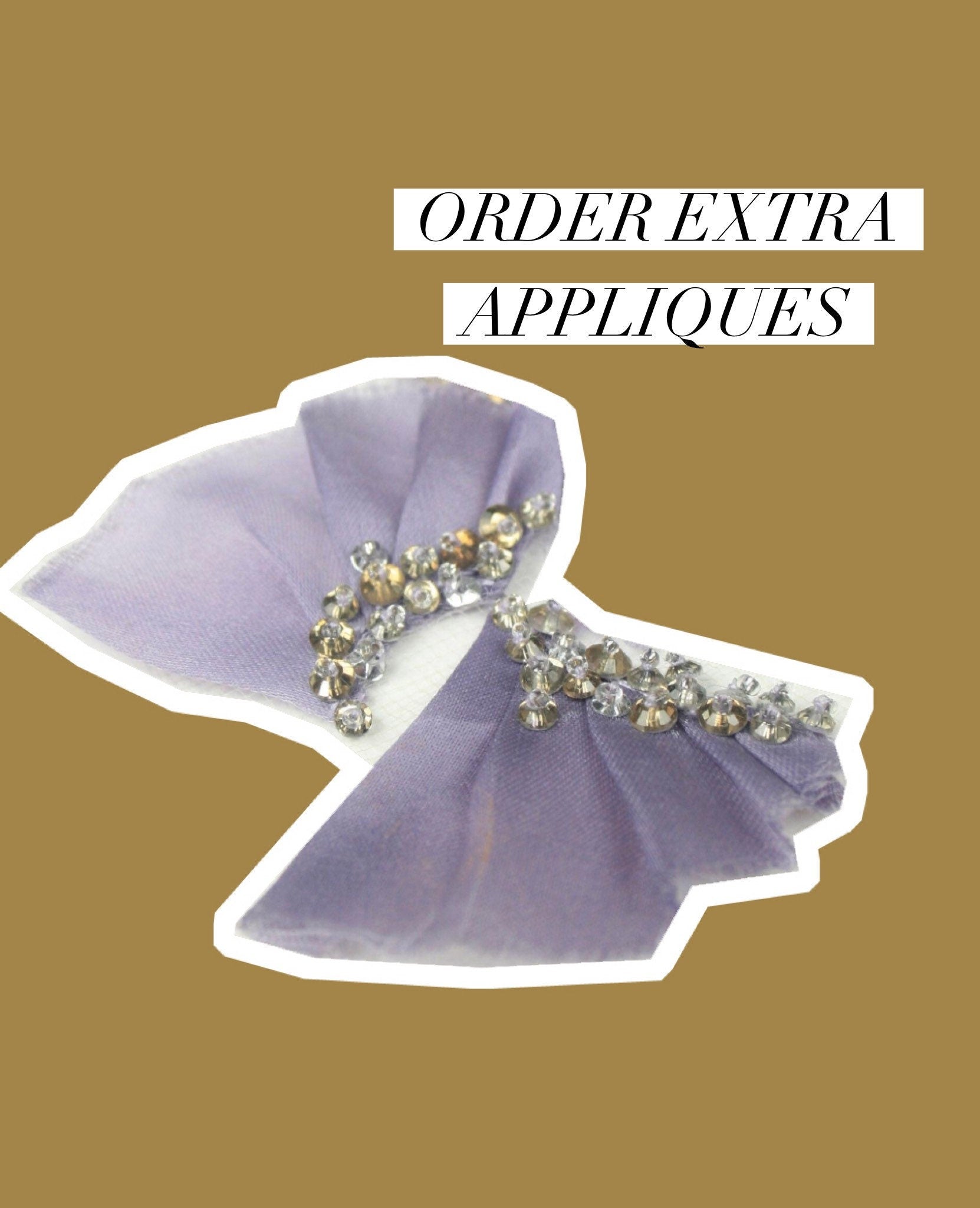 C103 - Flower Appliques In The Color of Your Choice