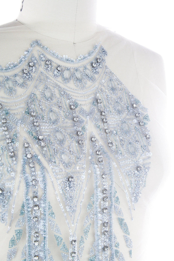 3D Heavy Beaded Bodice Applique - Moda Artisans