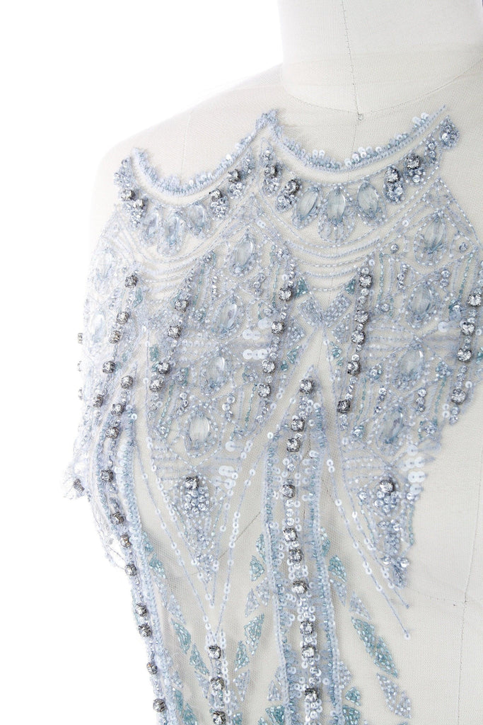 3D Heavy Beaded Bodice Applique - Moda Artisans