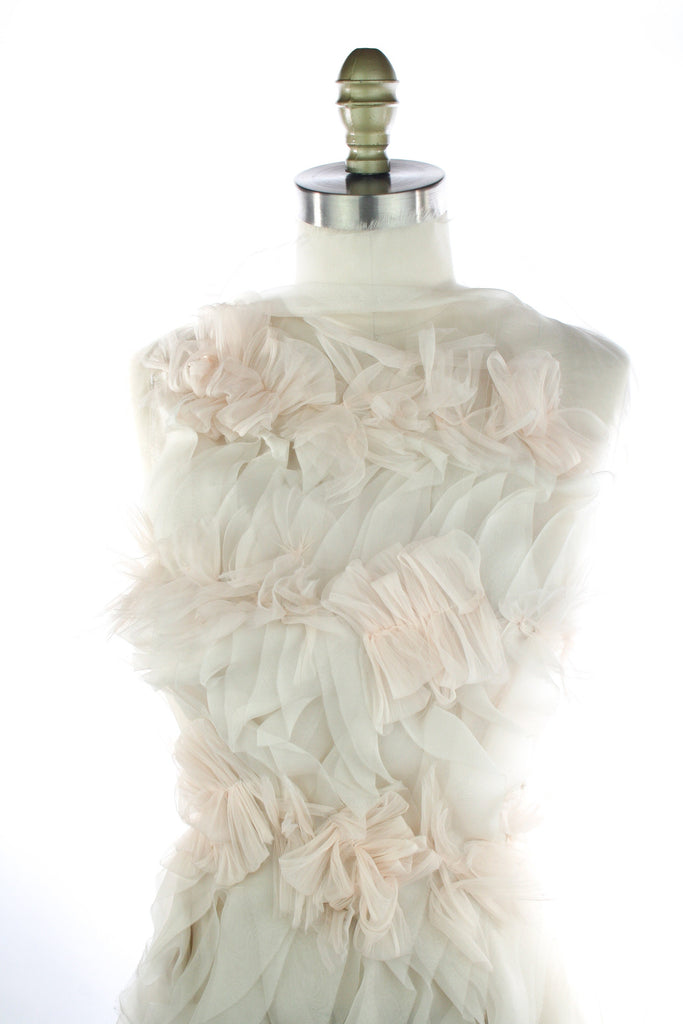 3D Handmade Luxury Silk Ruffle Applique