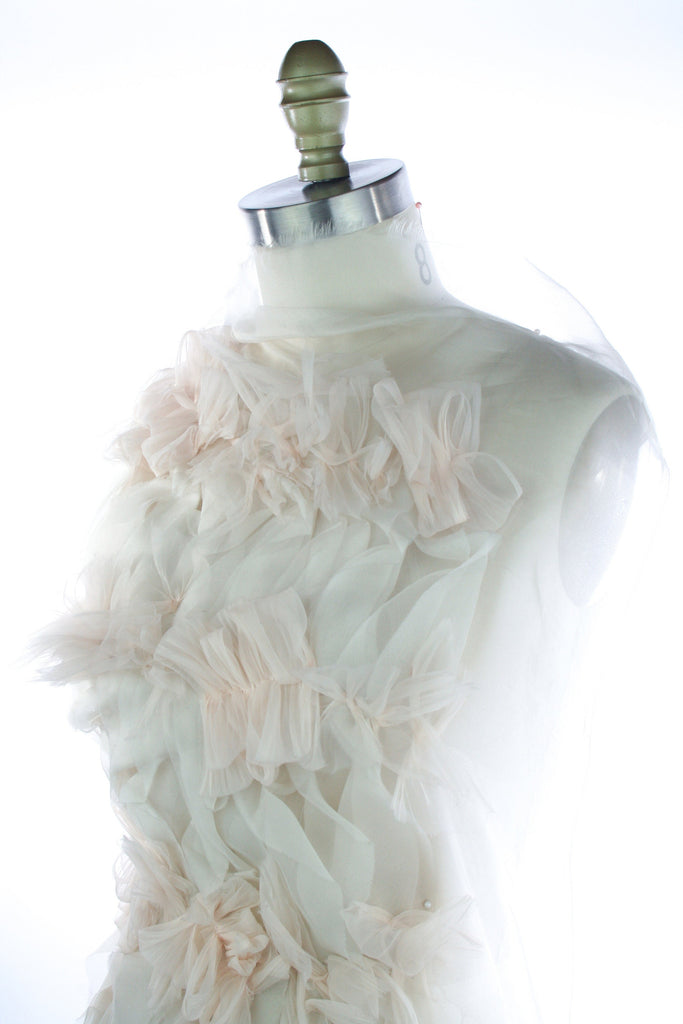 3D Handmade Luxury Silk Ruffle Applique