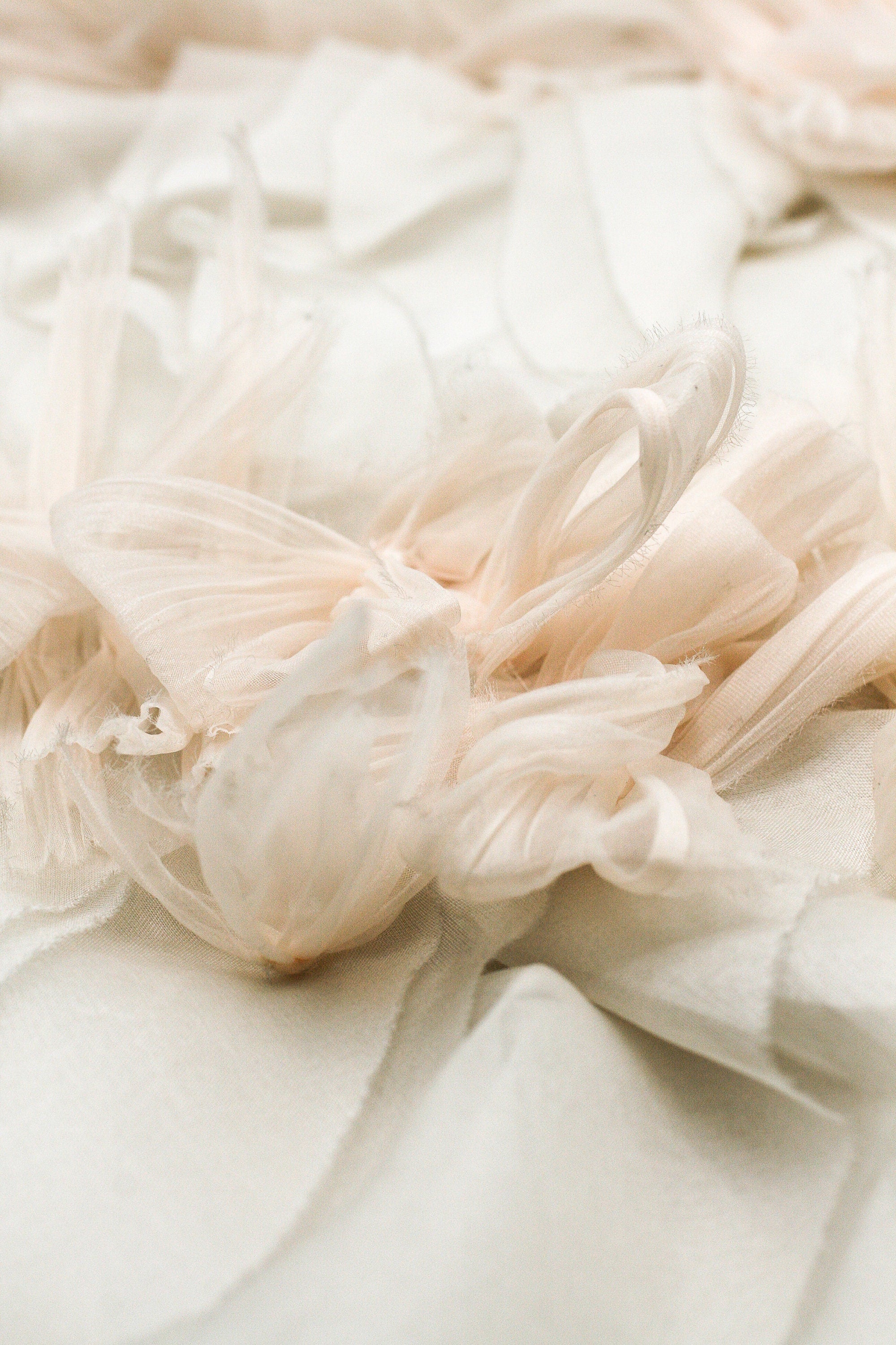 3D Handmade Luxury Silk Ruffle Applique