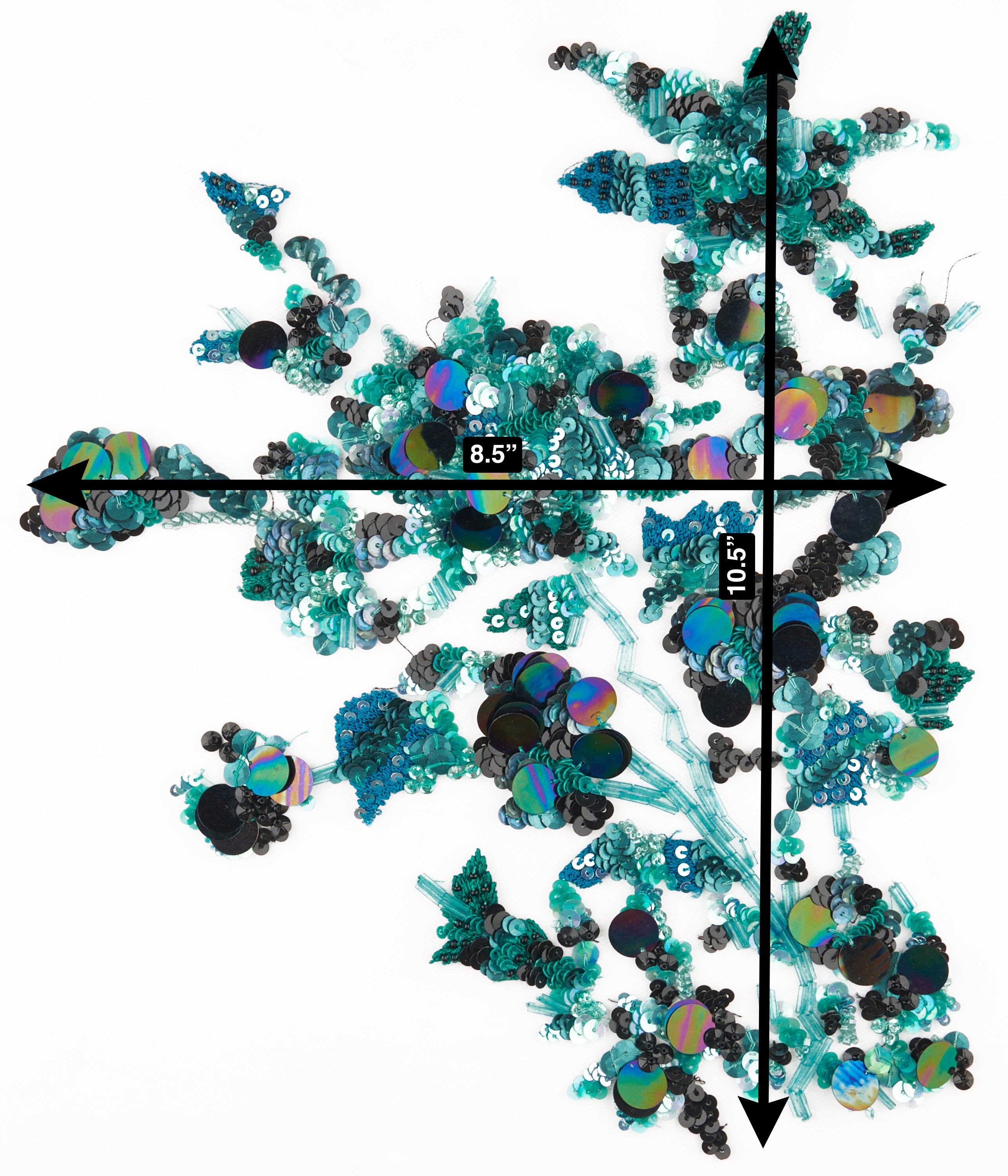 A136 - Prismatic Sequin Applique