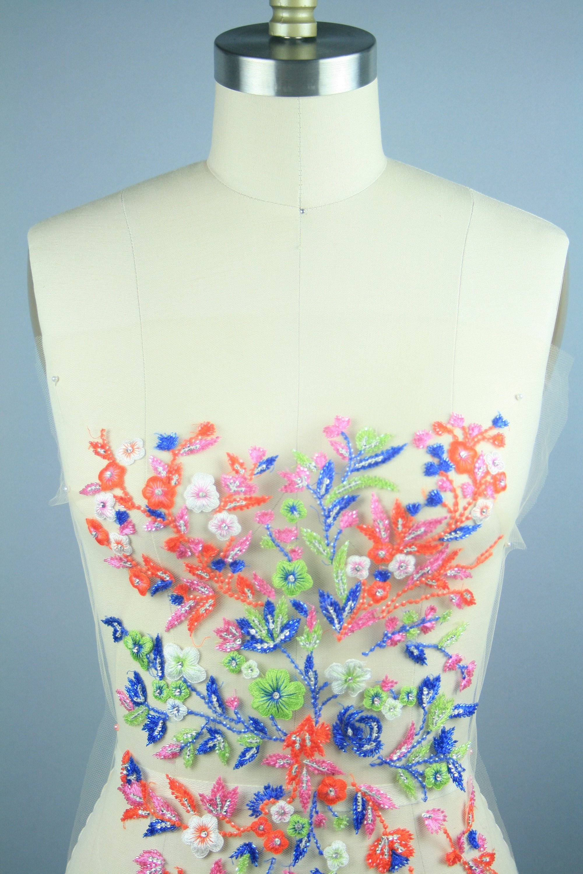 spring flower applique for dress, bridesmaid dress applique design for prom dresses, 3D flower applique, floral applique for competition