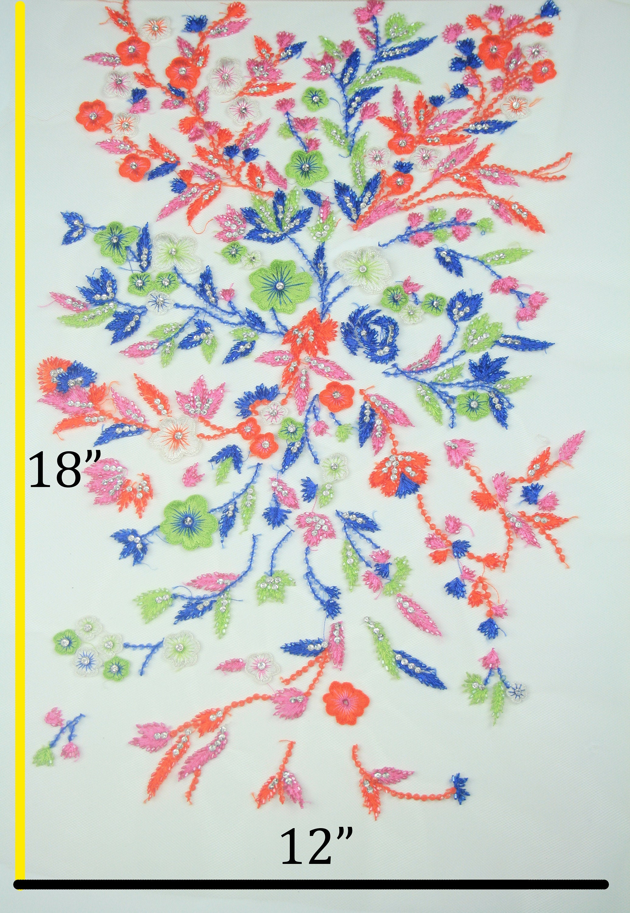 spring flower applique for dress, bridesmaid dress applique design for prom dresses, 3D flower applique, floral applique for competition