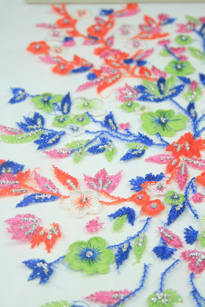 spring flower applique for dress, bridesmaid dress applique design for prom dresses, 3D flower applique, floral applique for competition