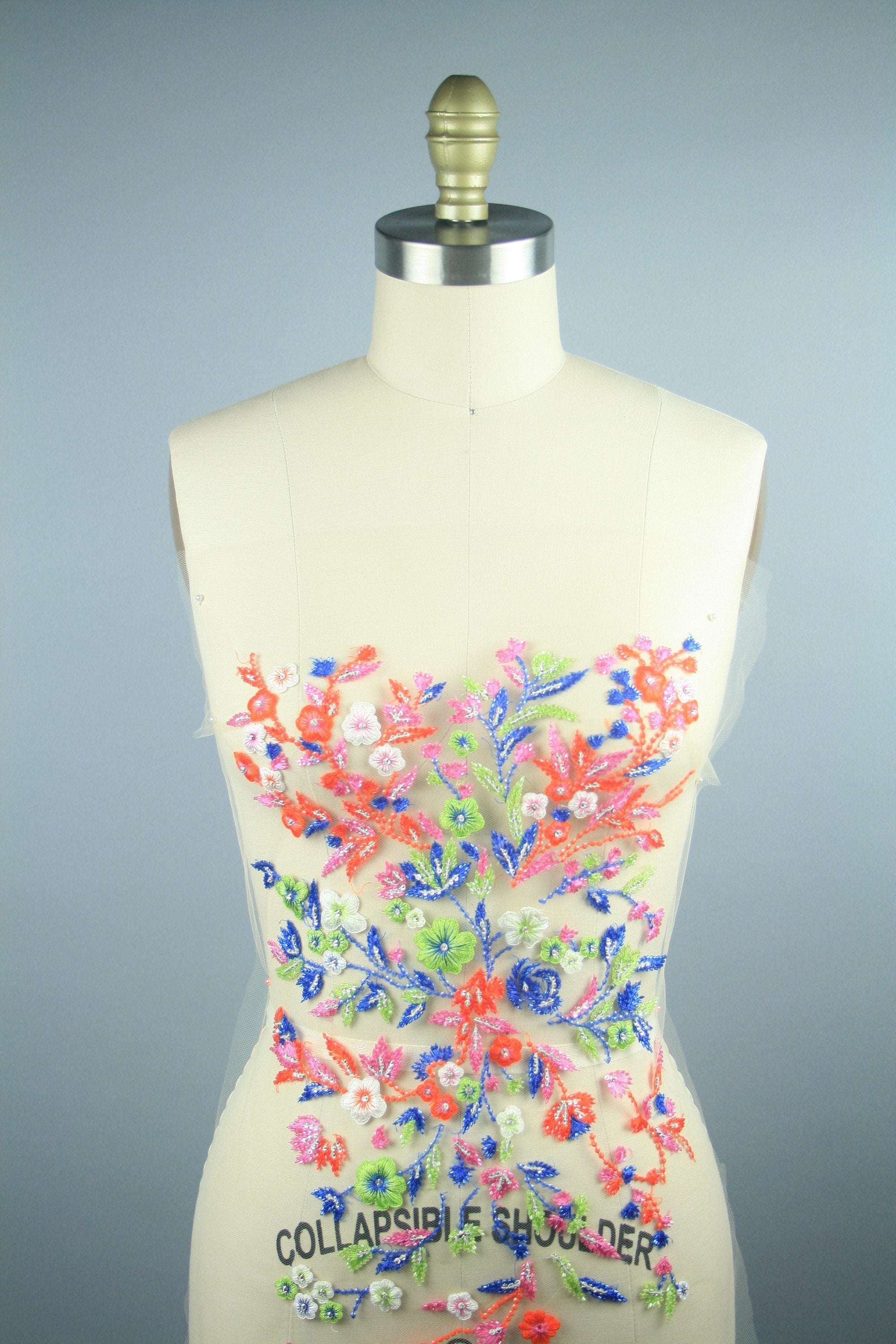 spring flower applique for dress, bridesmaid dress applique design for prom dresses, 3D flower applique, floral applique for competition