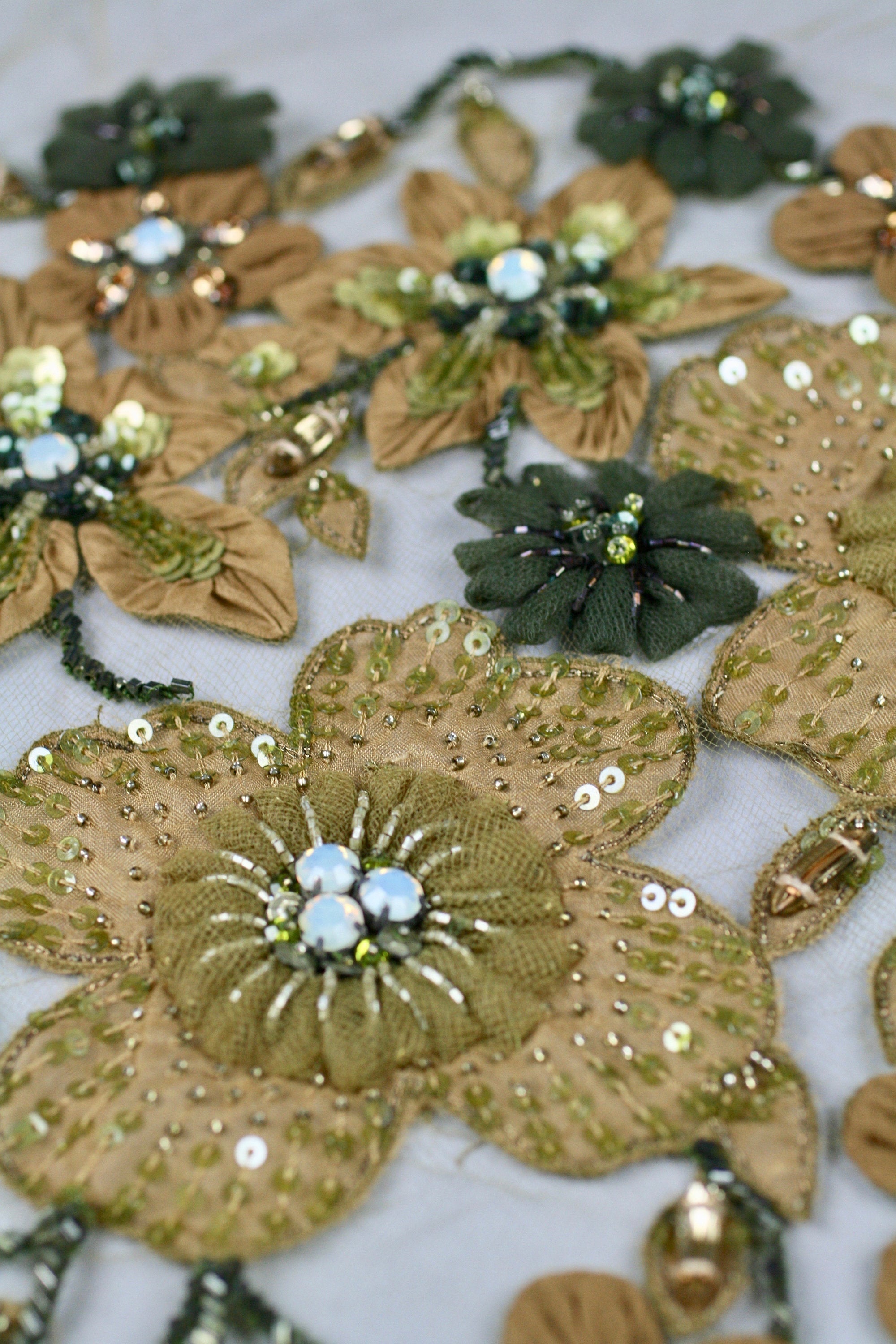 C110 - Black & Gold Floral Panel