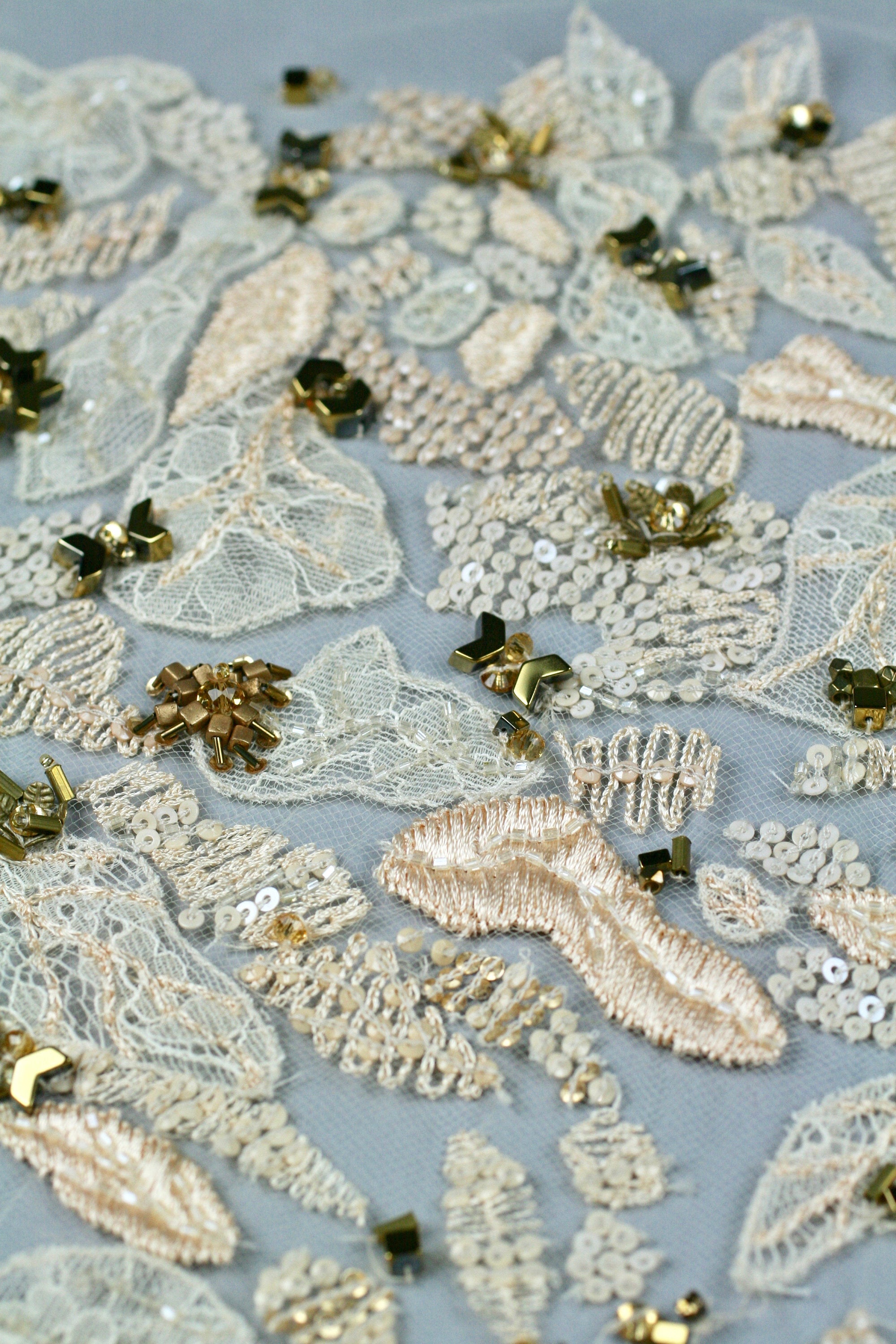 3D Floral Wedding Lace Applique