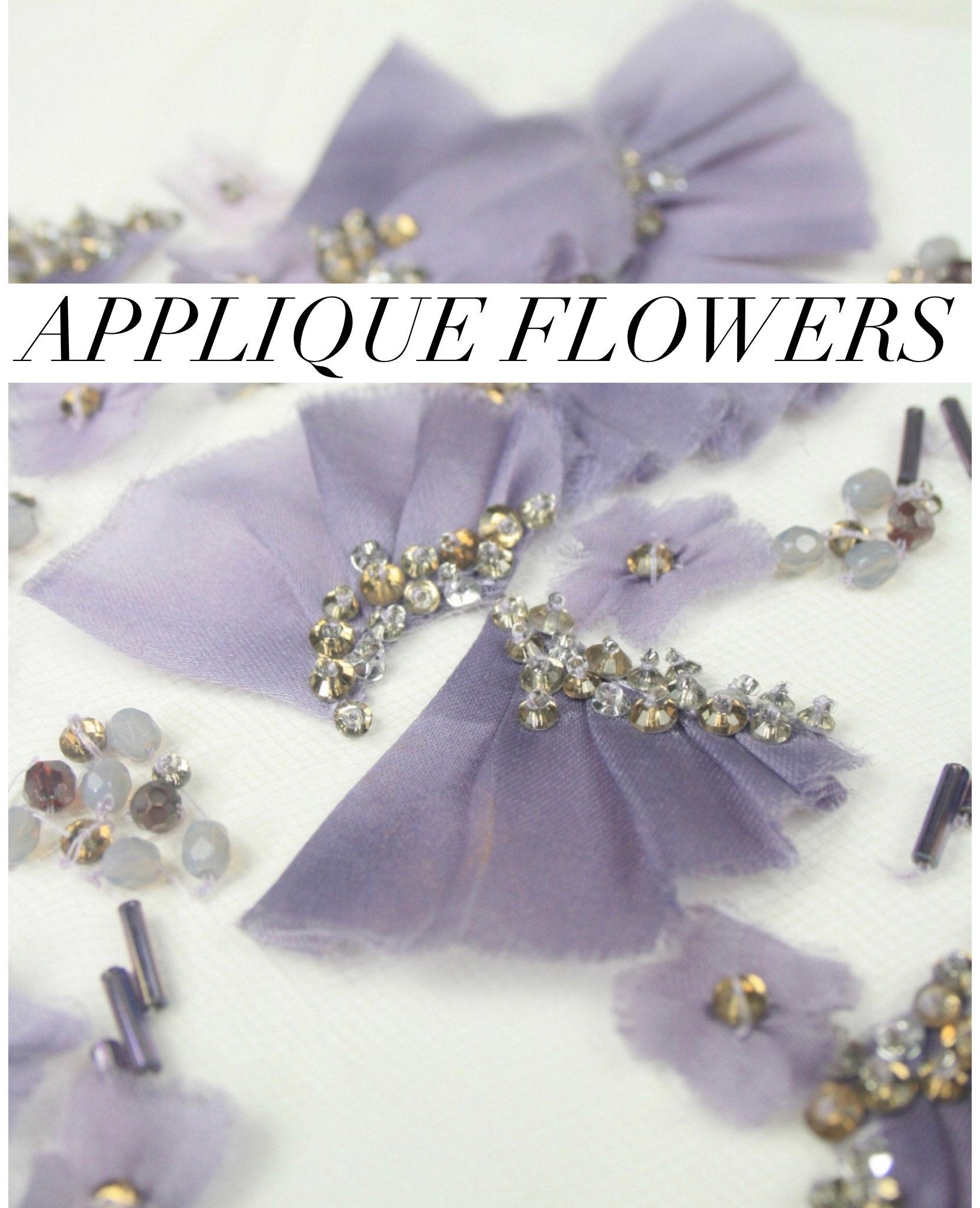 C103 - Flower Appliques In The Color of Your Choice