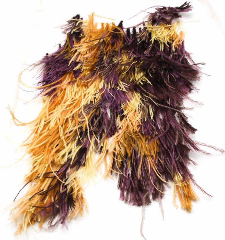 A118 - Feather on Tulle Applique