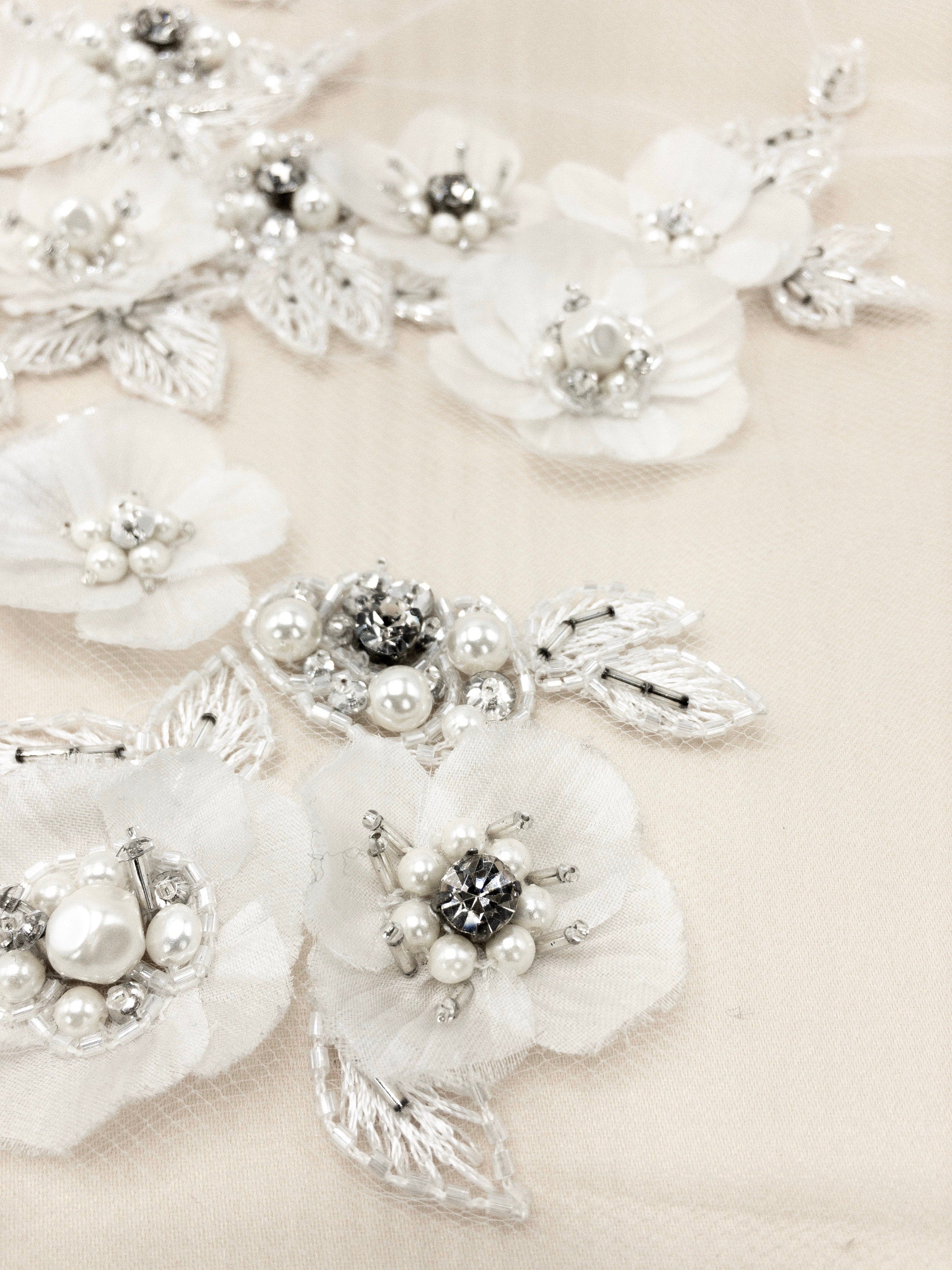 C118 - Bridal Allover Floral Applique